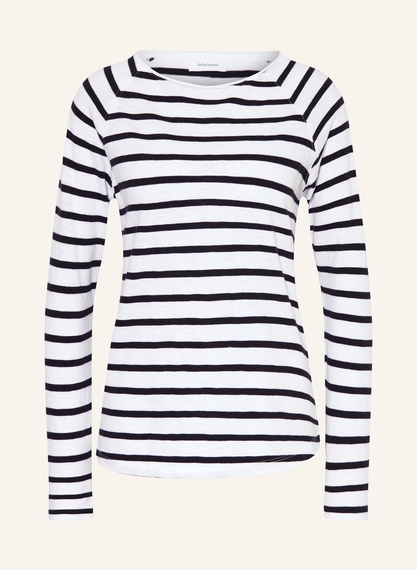 darling harbour Longsleeve: WHITE / NAVY