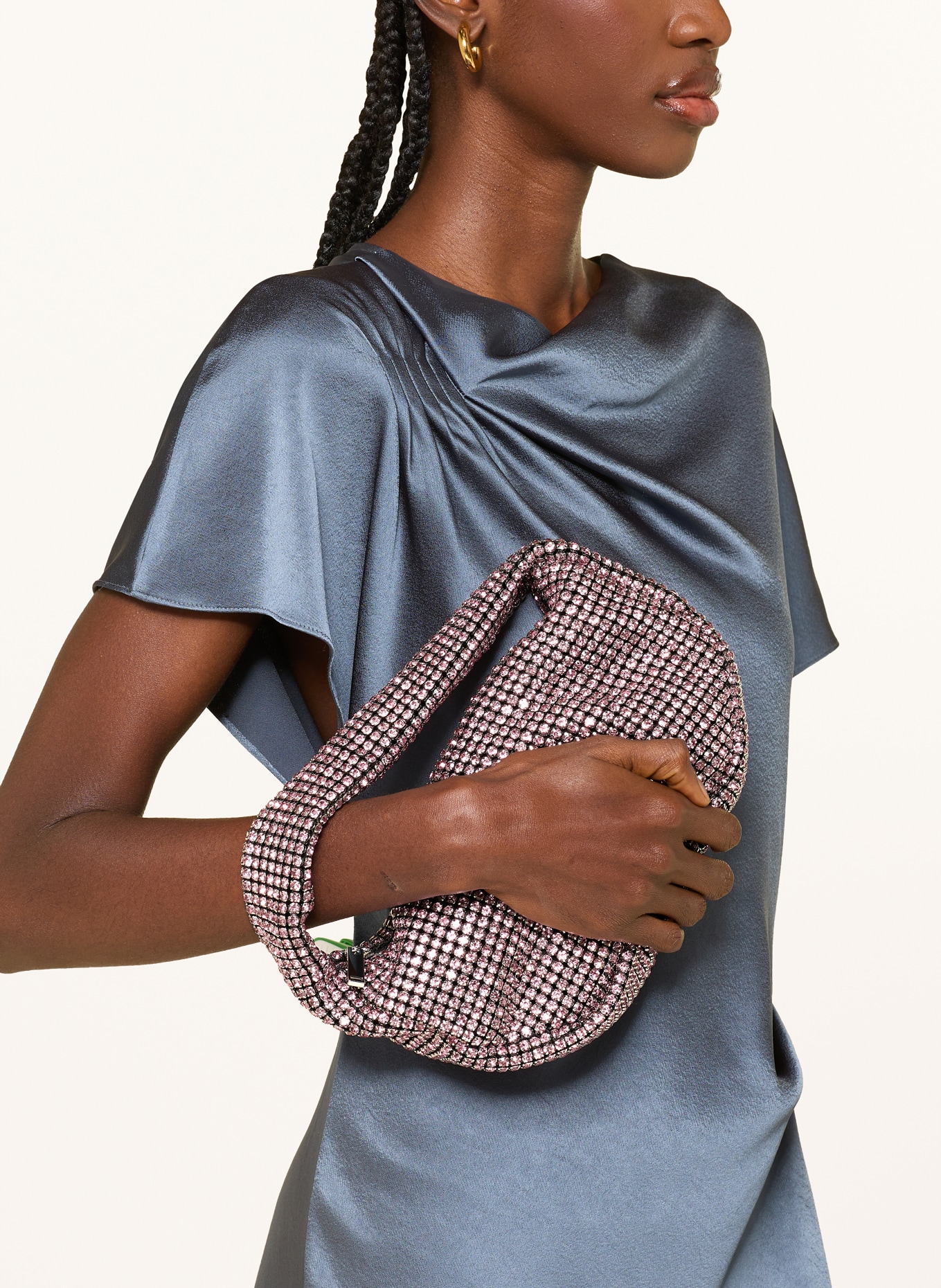 TED BAKER CRYSTIZ Handbag with Rhinestones: PINK