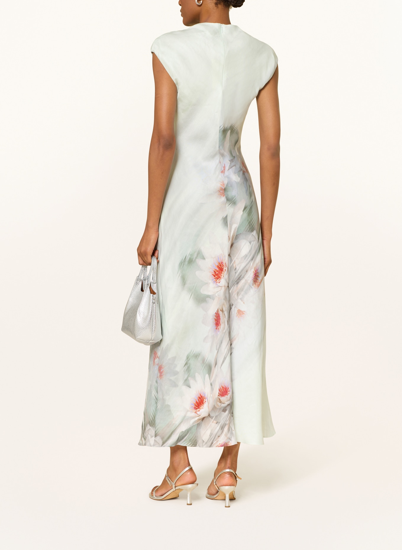 TED BAKER Sukienka z lnu SHAYYLA: MIĘTOWY / CZERWONY / ZIELONY