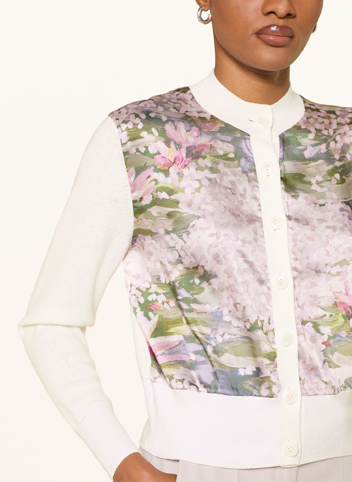 TED BAKER Vest SISILLA in verschillende materialen: WIT / ROSÉ / GROEN