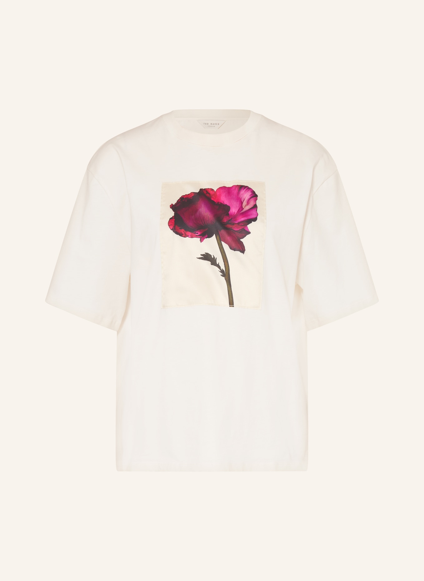 TED BAKER T-shirt SIGRYD: WIT / PAARS
