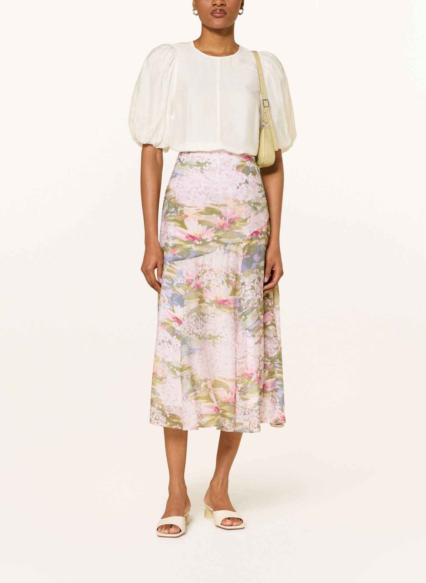 TED BAKER Spódnica LAYDA: BLADORÓŻOWY / OLIWKOWY / ZIELONY