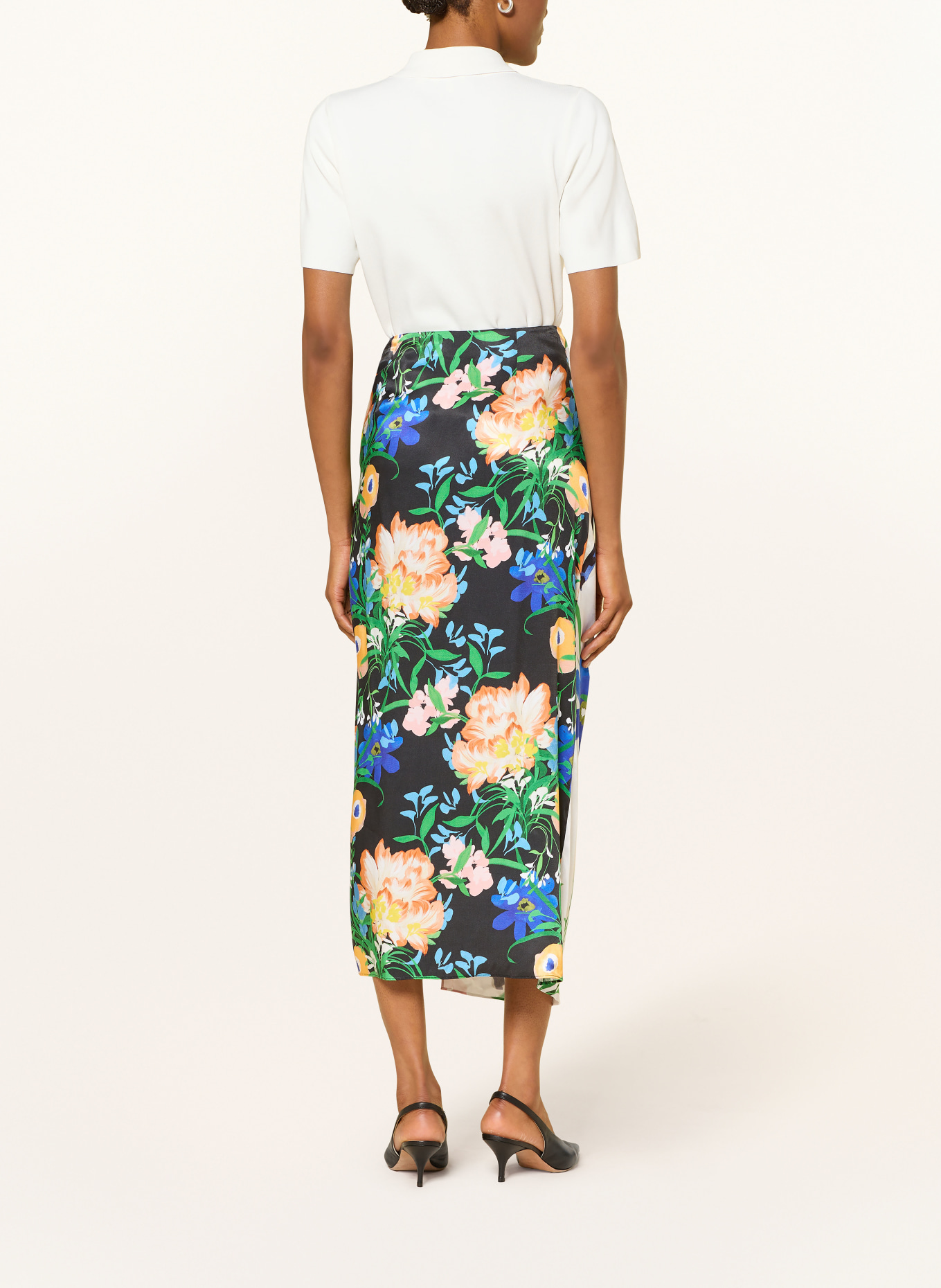 TED BAKER Gebreid poloshirt ELBETH: ECRU