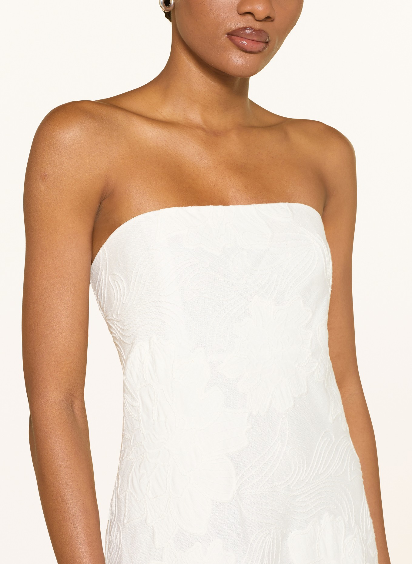 TED BAKER Off-Shoulder-Kleid SANNII: ECRU