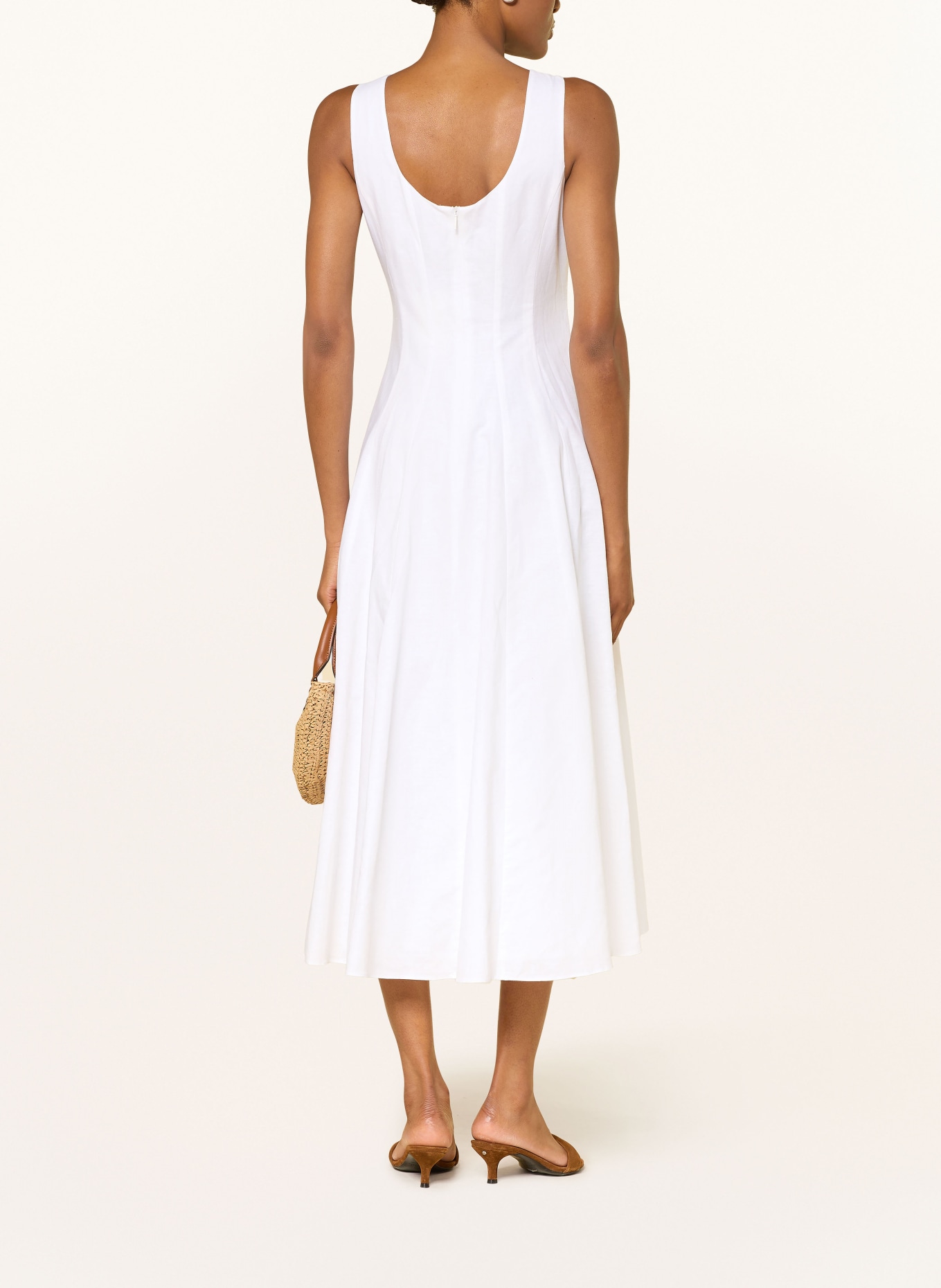 TED BAKER Kleid ADDISA mit Leinen: ECRU