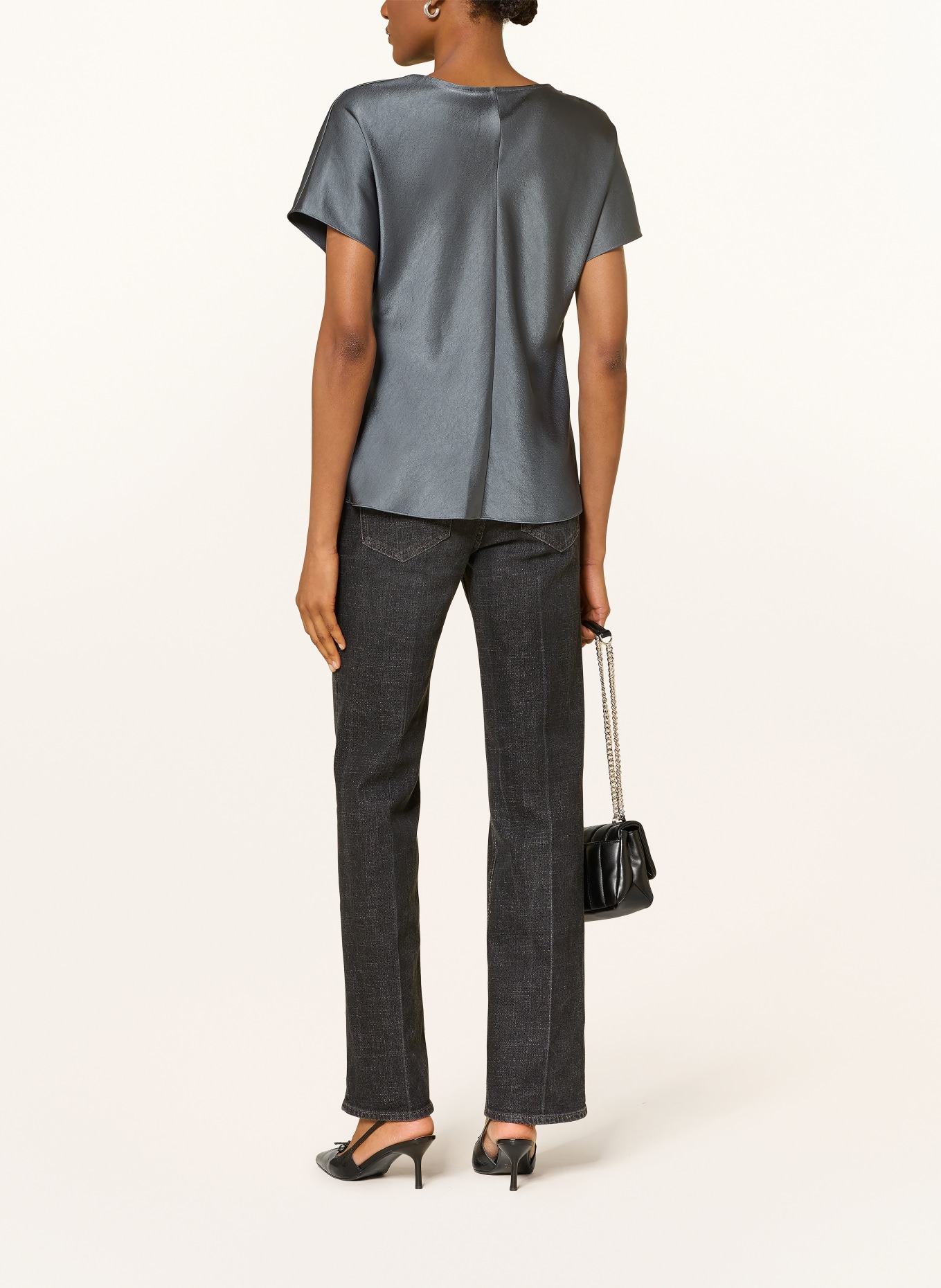 TED BAKER Satijnen blouse CAMMILO: BLAUWGRIJS