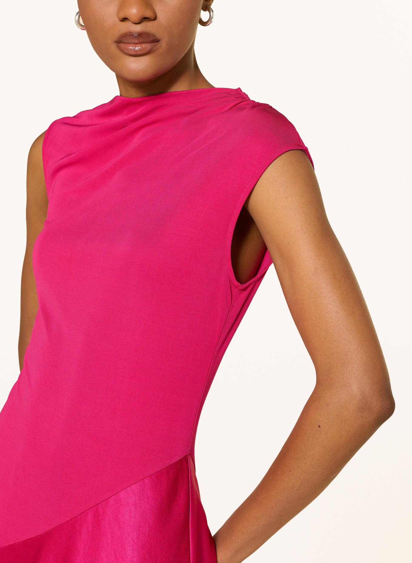 TED BAKER JASPARA-jurk in verschillende materialen: FUCHSIA