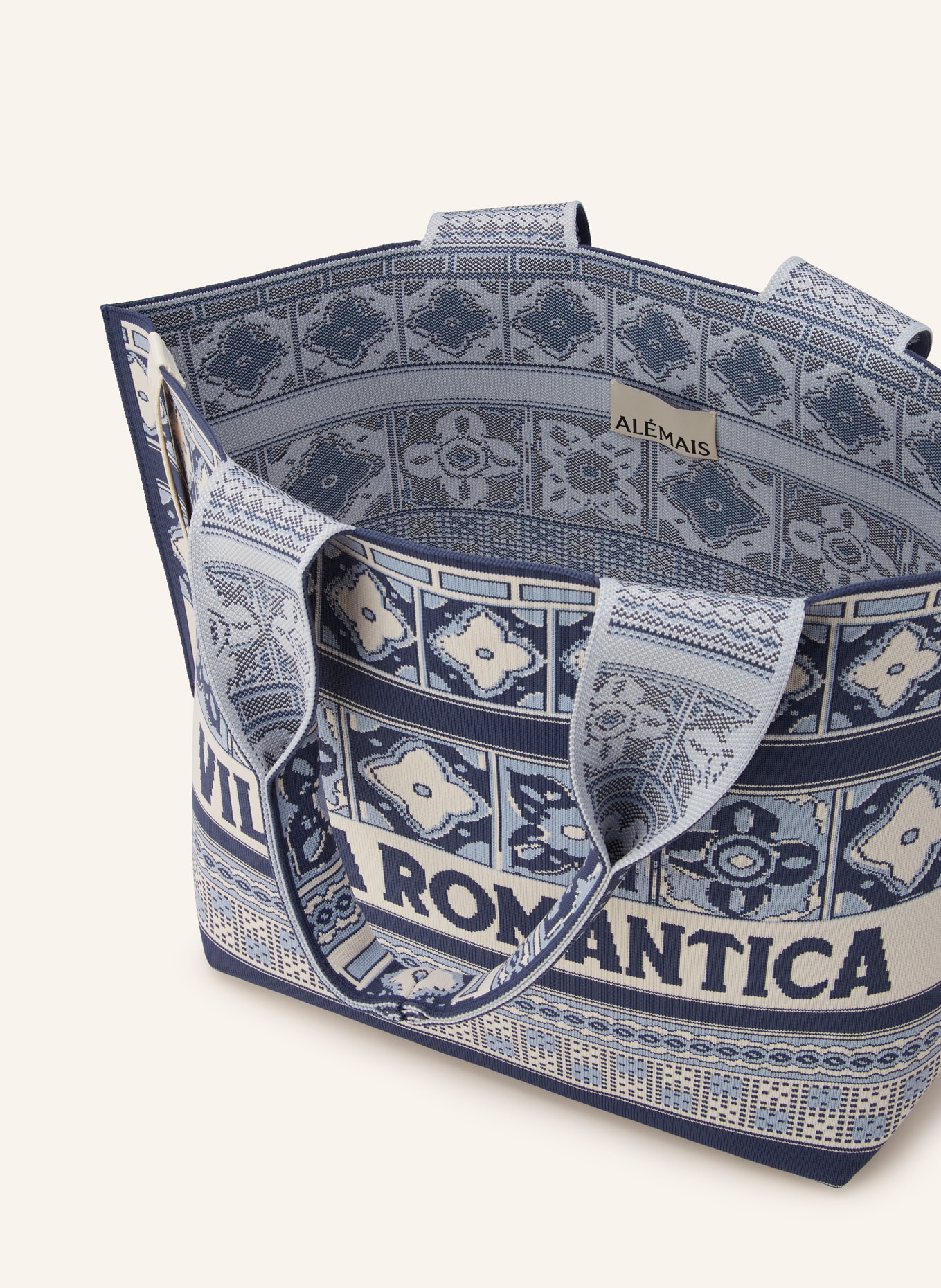 ALÉMAIS Shopper: BLAU / HELLBLAU / WEISS