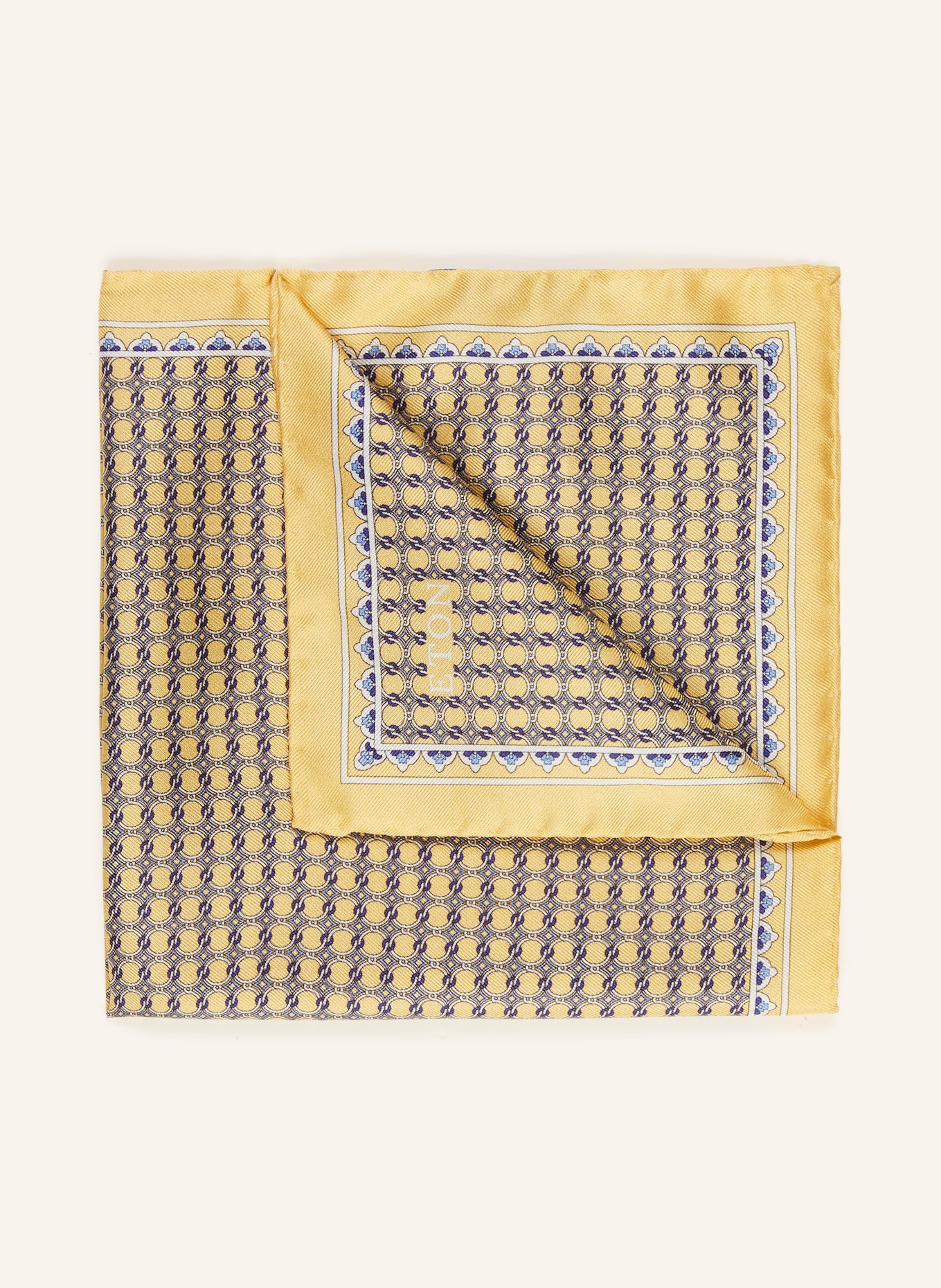 ETON Einstecktuch: GELB / BLAU / WEISS