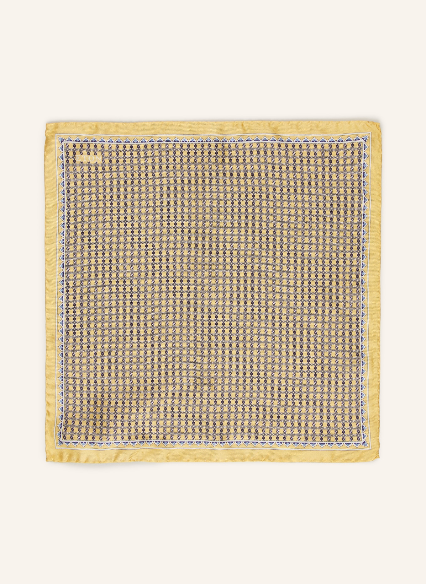 ETON Einstecktuch: GELB / BLAU / WEISS