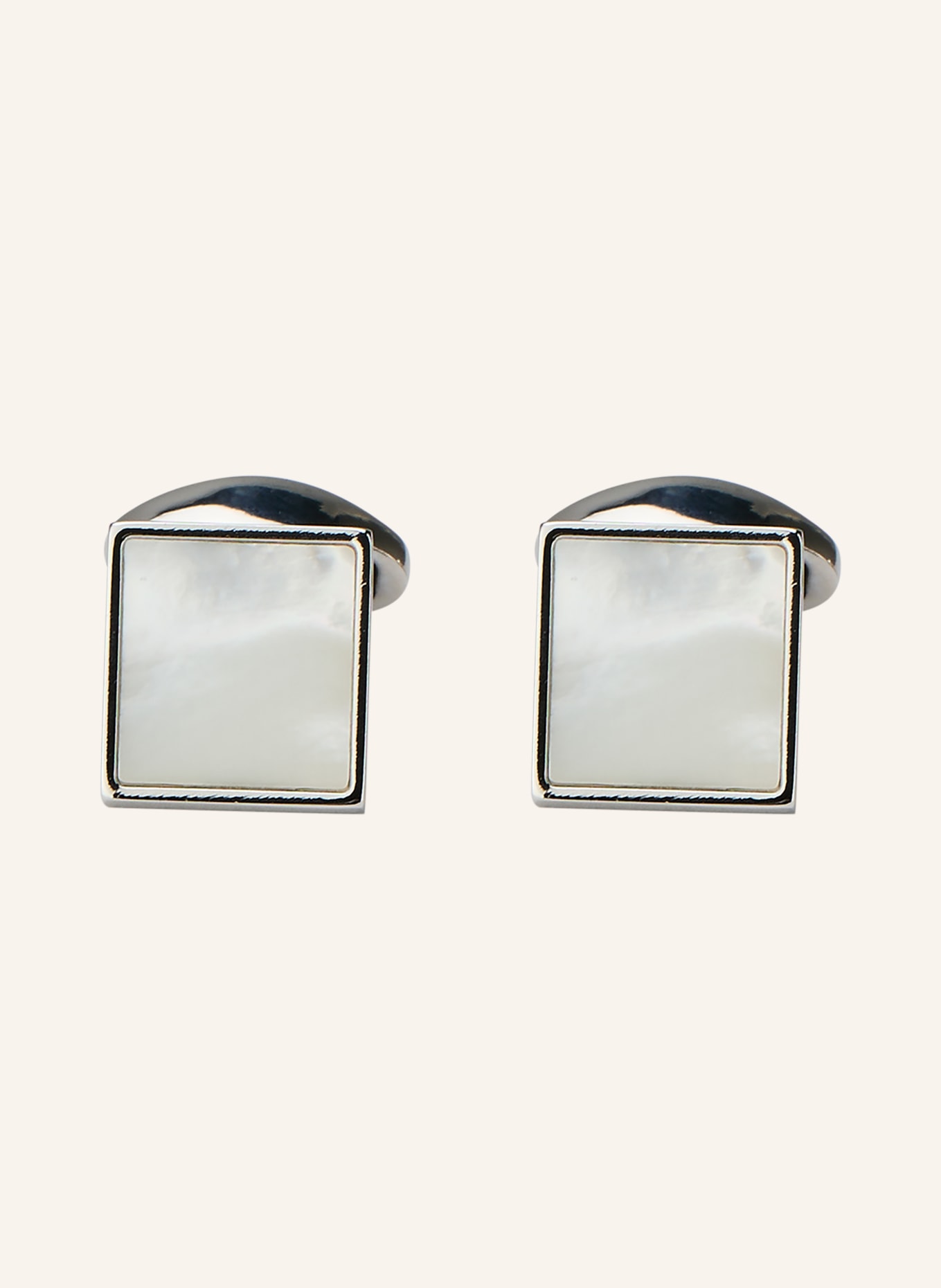 ETON Manschettenknöpfe mit Geschenkbox: SILBER / WEISS