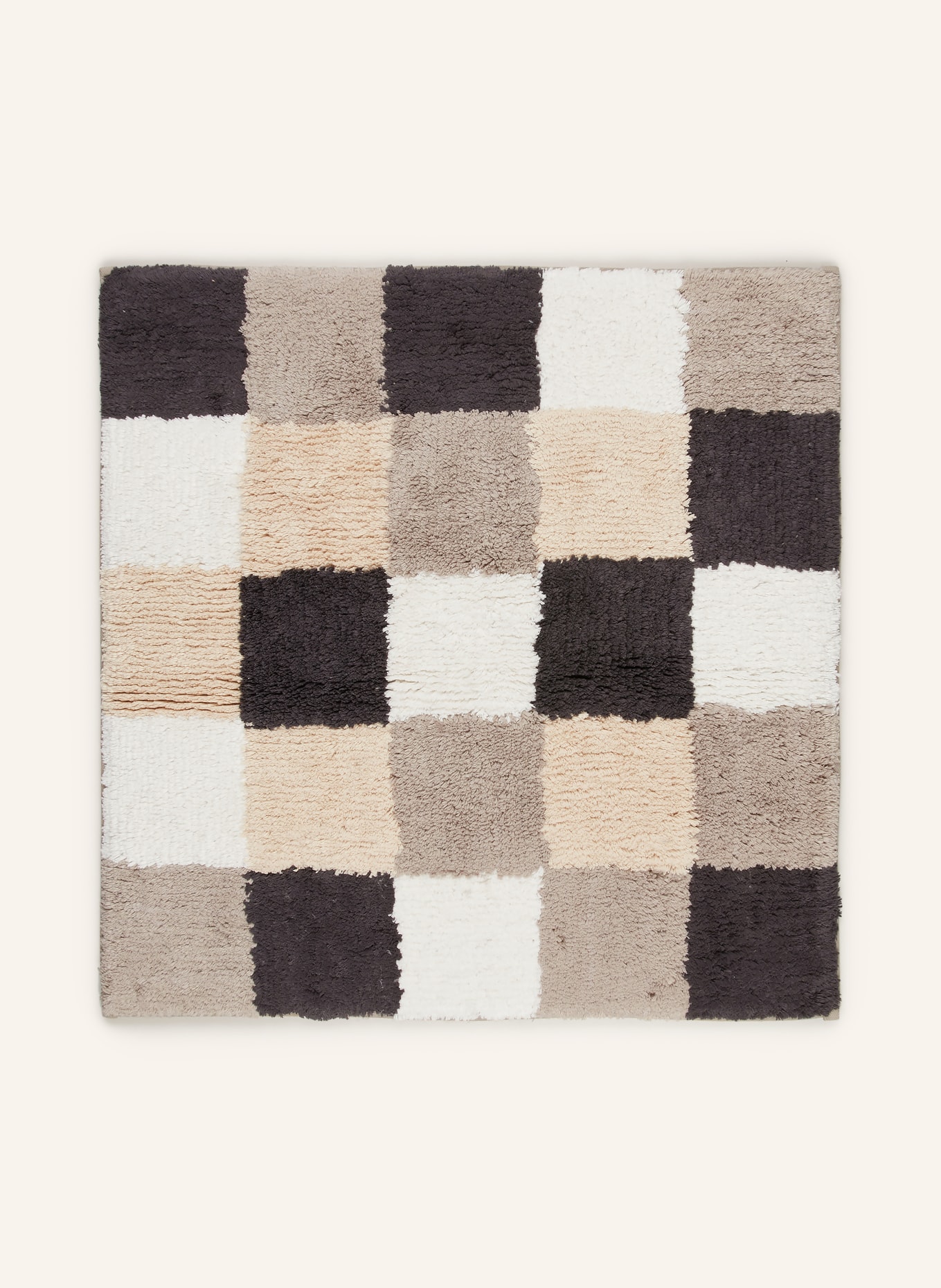 Cawö Badematte: SCHWARZ / HELLBRAUN / WEISS