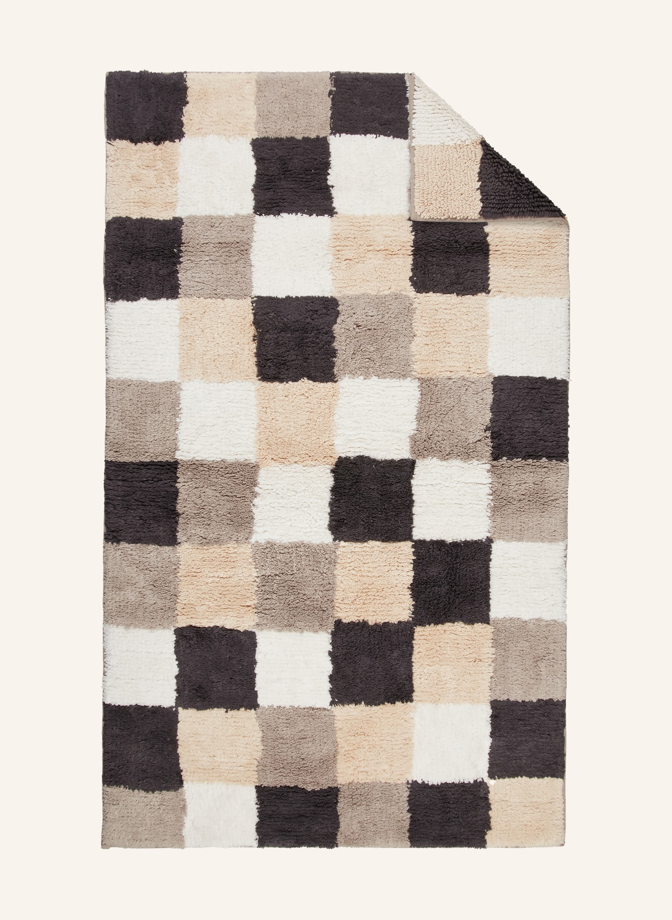 Cawö Badematte: SCHWARZ / GRAU / WEISS