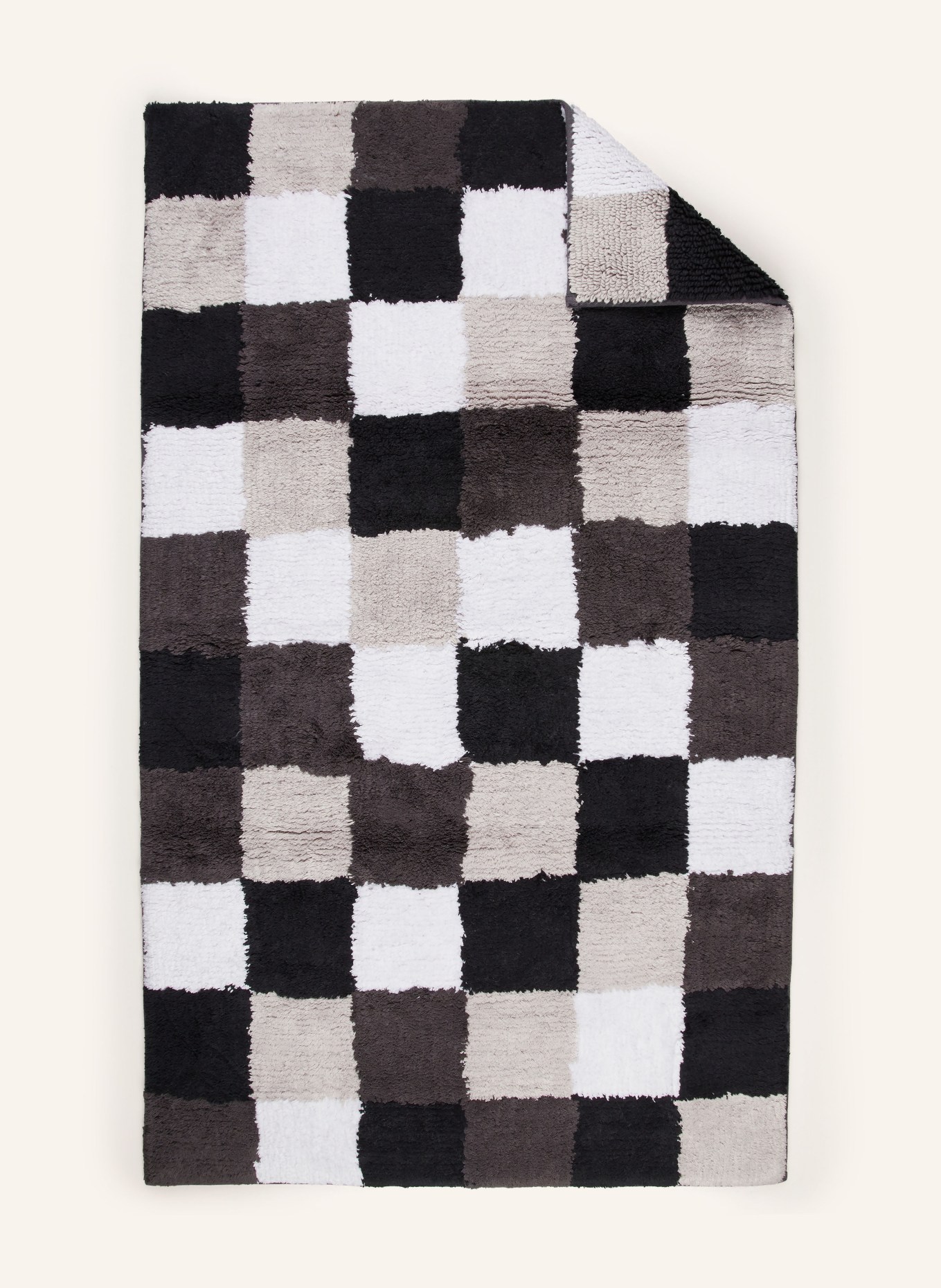 Cawö Badematte: SCHWARZ / GRAU / WEISS