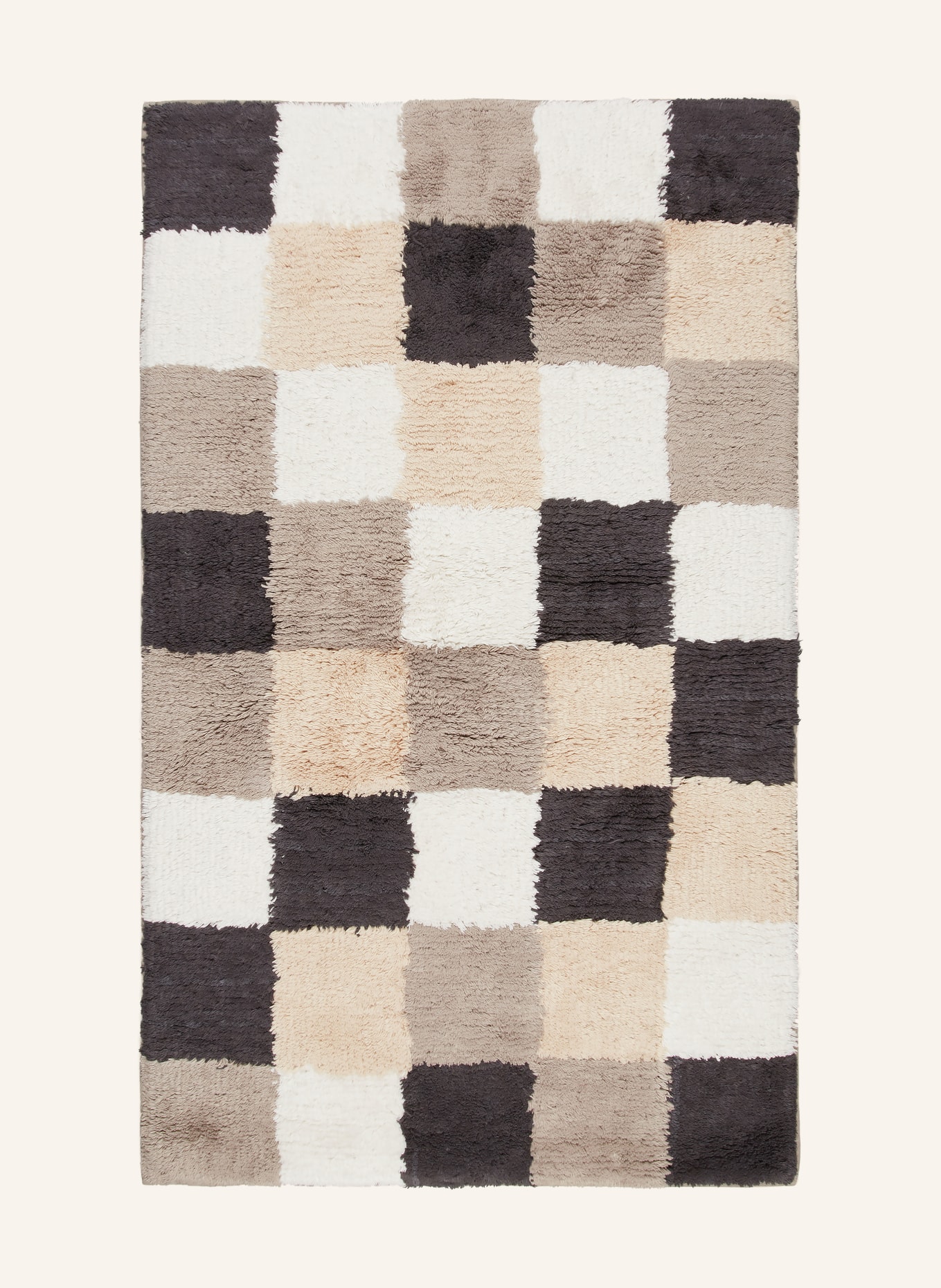 Cawö Badematte: SCHWARZ / HELLBRAUN / WEISS