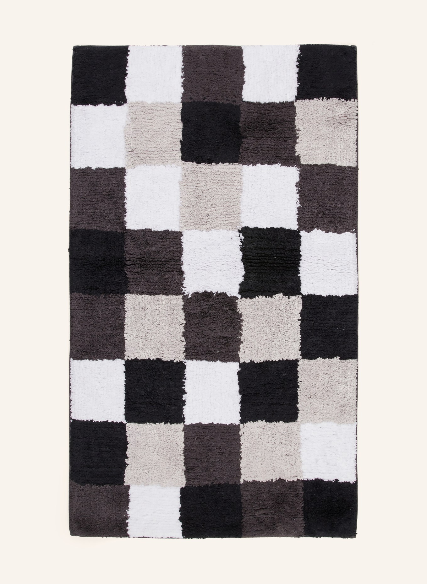 Cawö Badematte: SCHWARZ / GRAU / WEISS