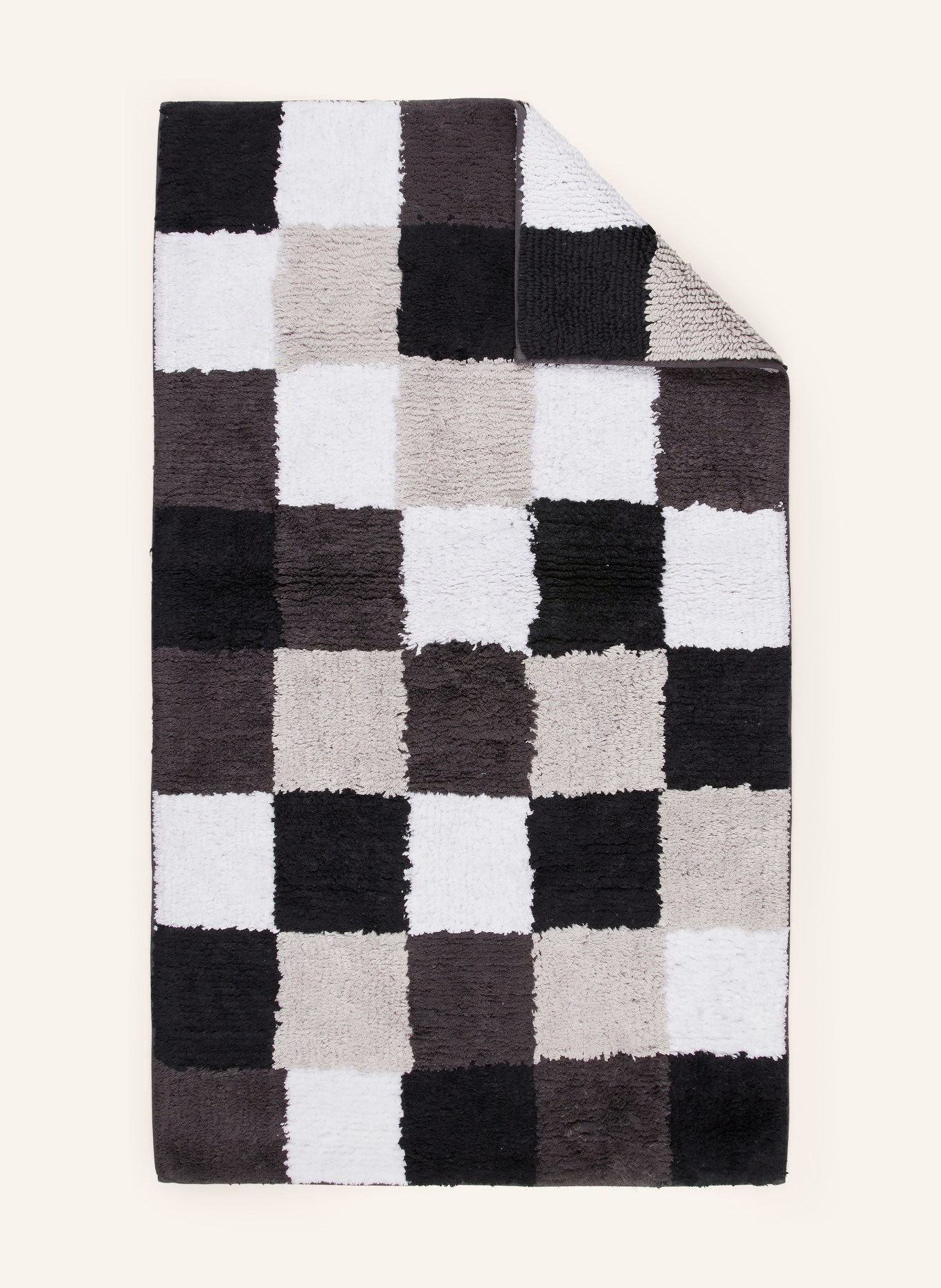 Cawö Badematte: SCHWARZ / GRAU / WEISS