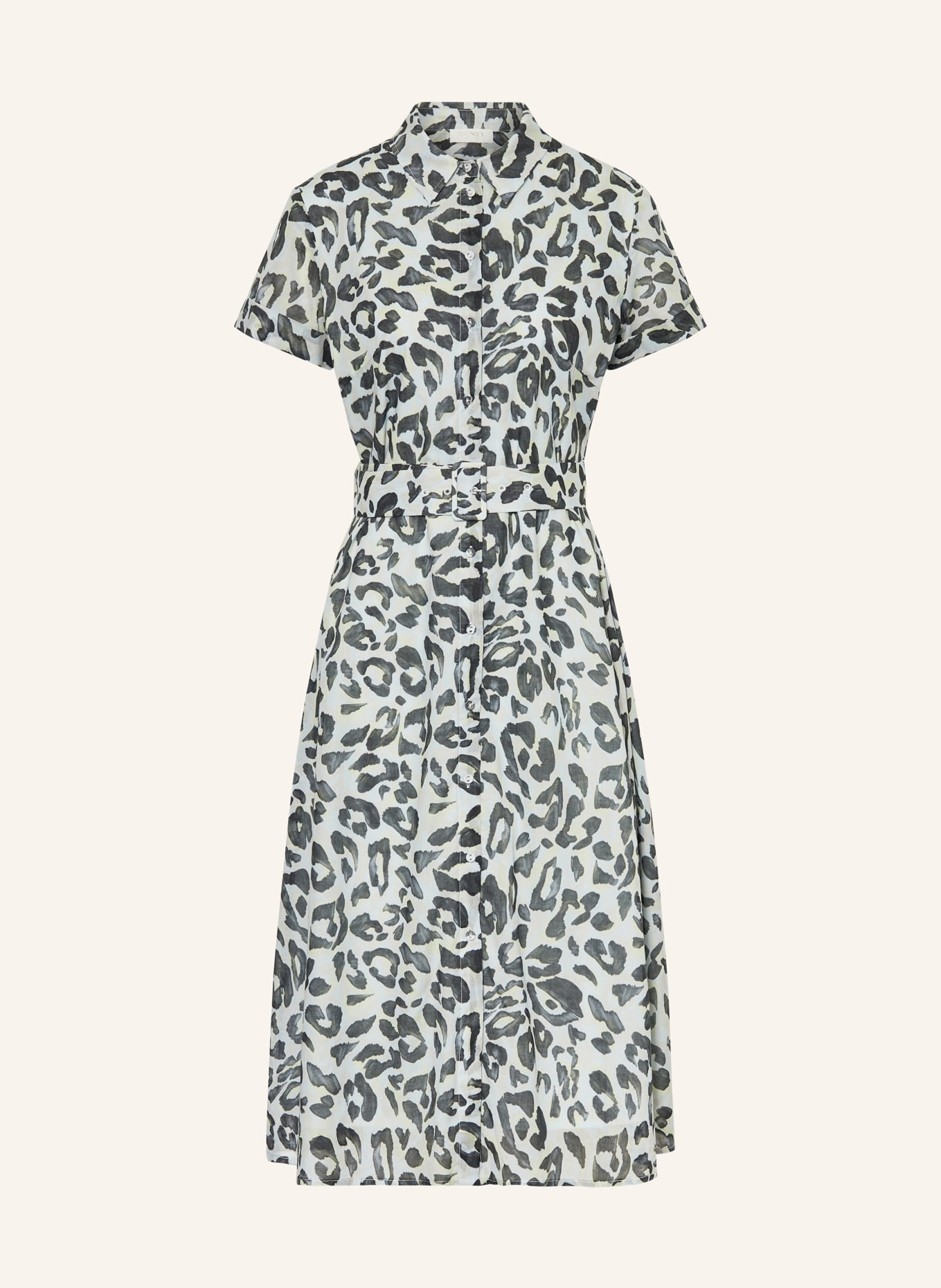 CATNOIR shirt dress: BLUE GRAY / DARK GRAY / LIGHT GREEN