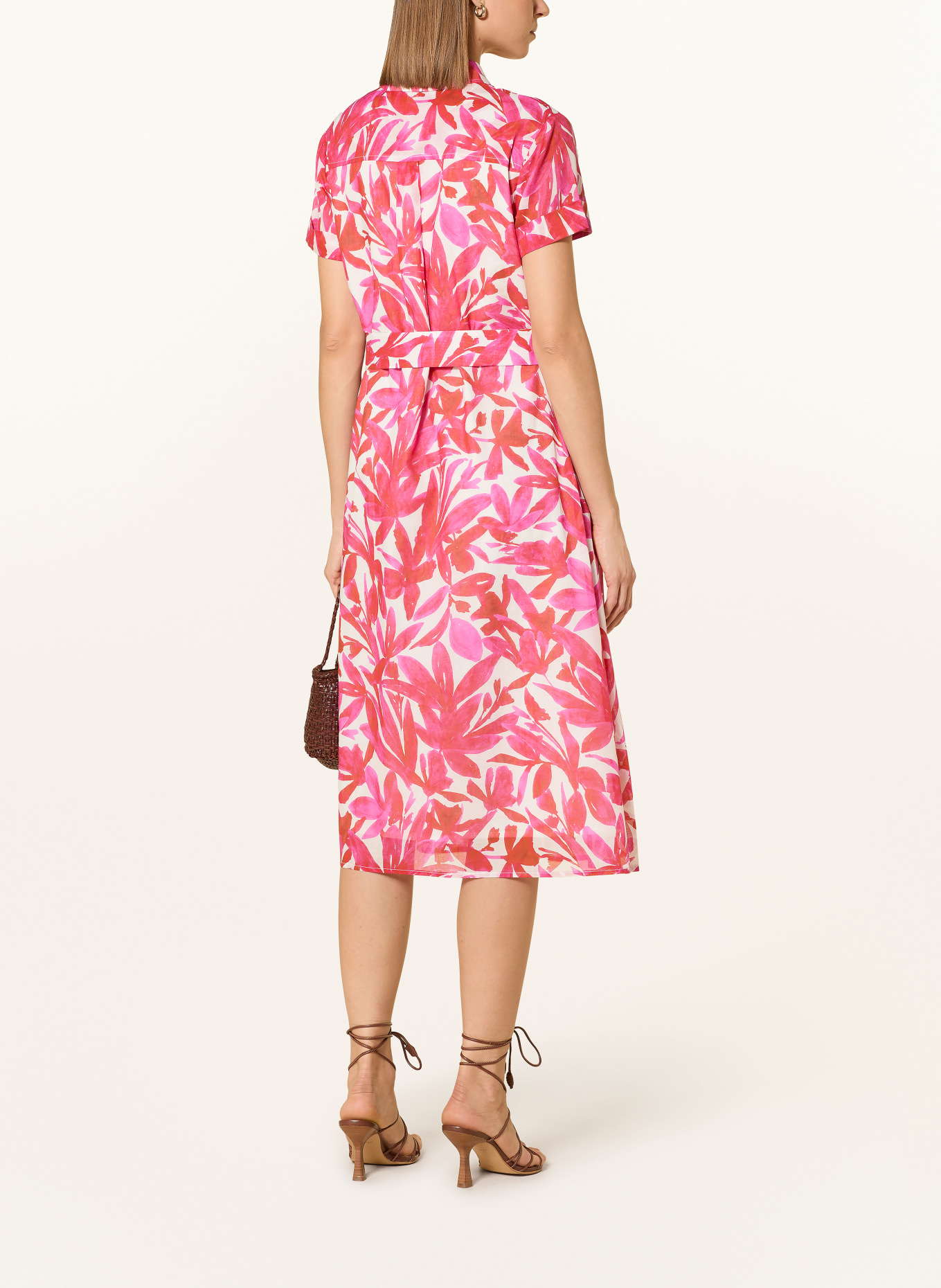 CATNOIR robe chemise: ROUGE / ROSE FUCHSIA / BLANC