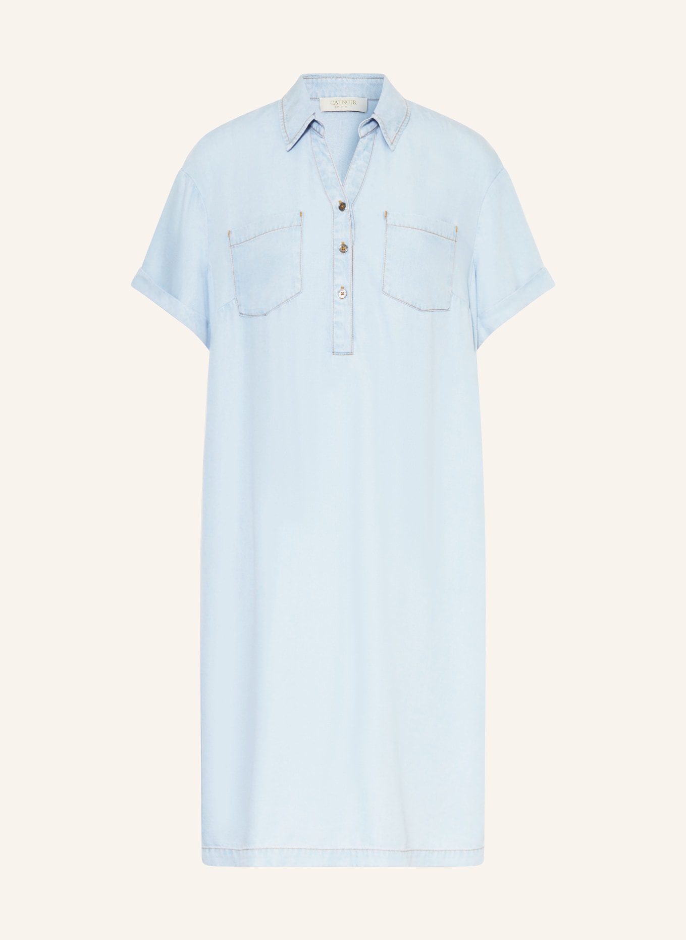 CATNOIR Denim-look dress: LIGHT BLUE