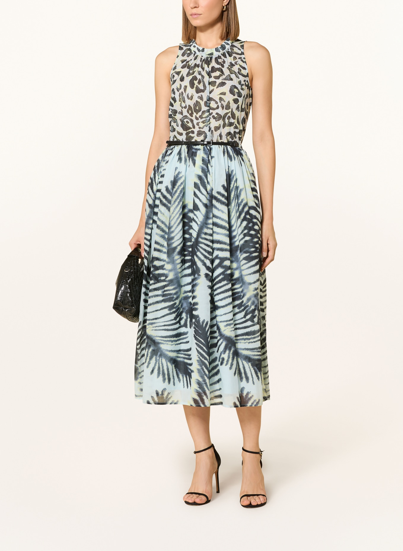 CATNOIR Kleid: BLAUGRAU / DUNKELGRAU / HELLGRÜN