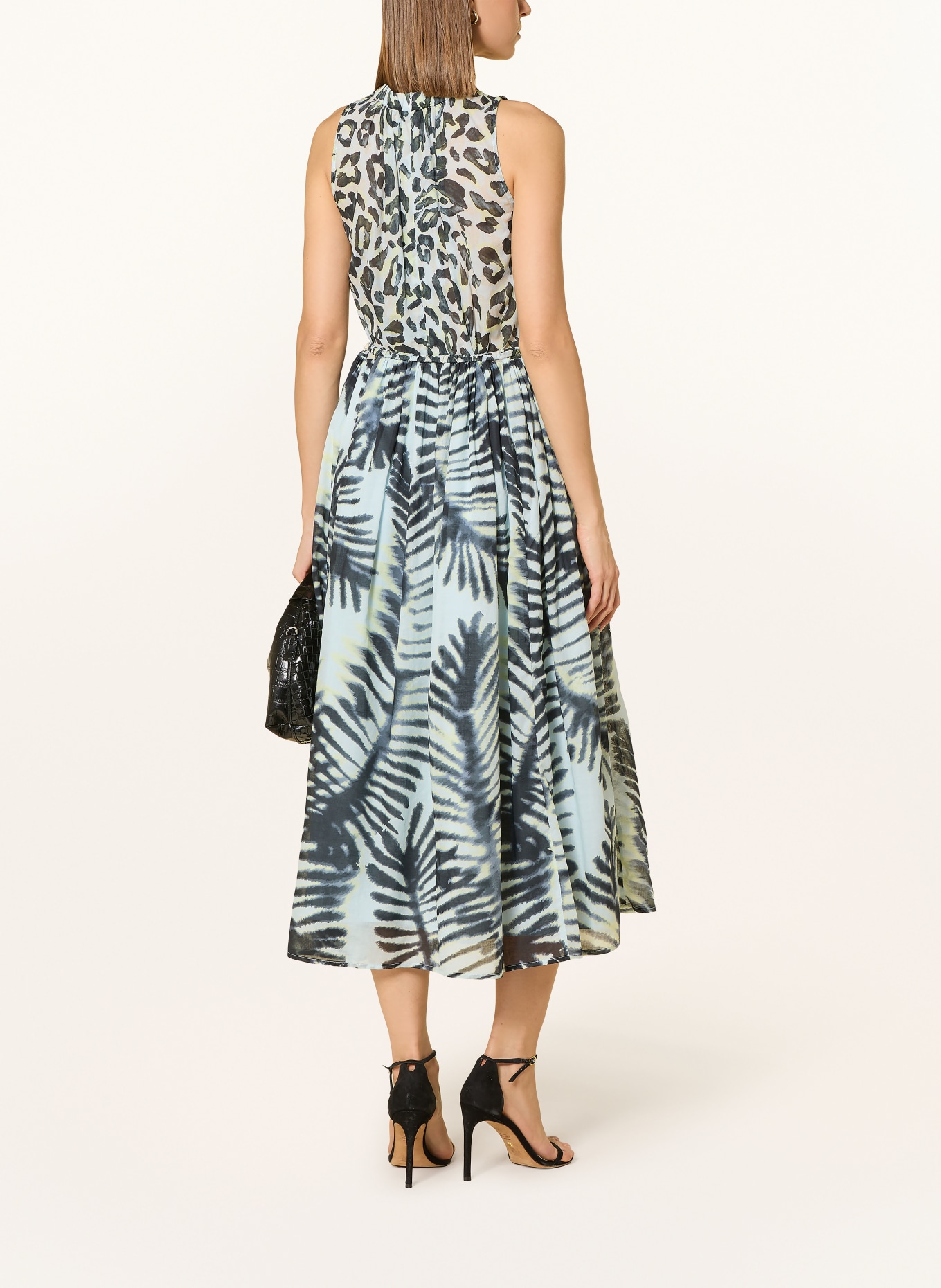 CATNOIR Kleid: BLAUGRAU / DUNKELGRAU / HELLGRÜN