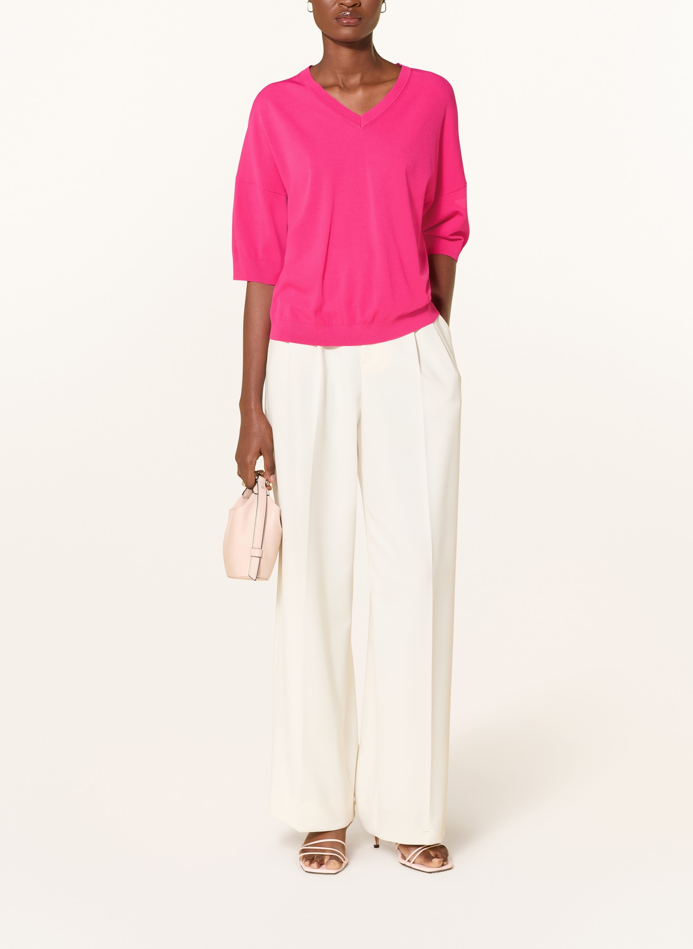 CATNOIR Strickshirt mit 3/4-Ärmel: PINK