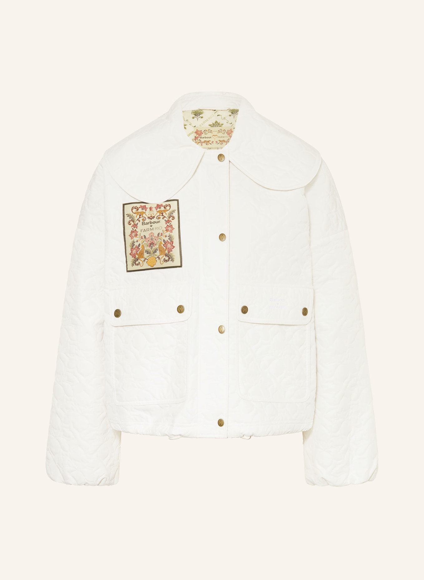 Barbour Quilted jacket: WHITE