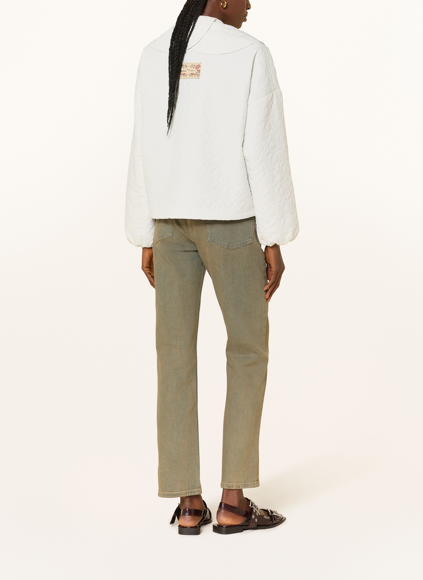 Barbour Quilted jacket: WHITE