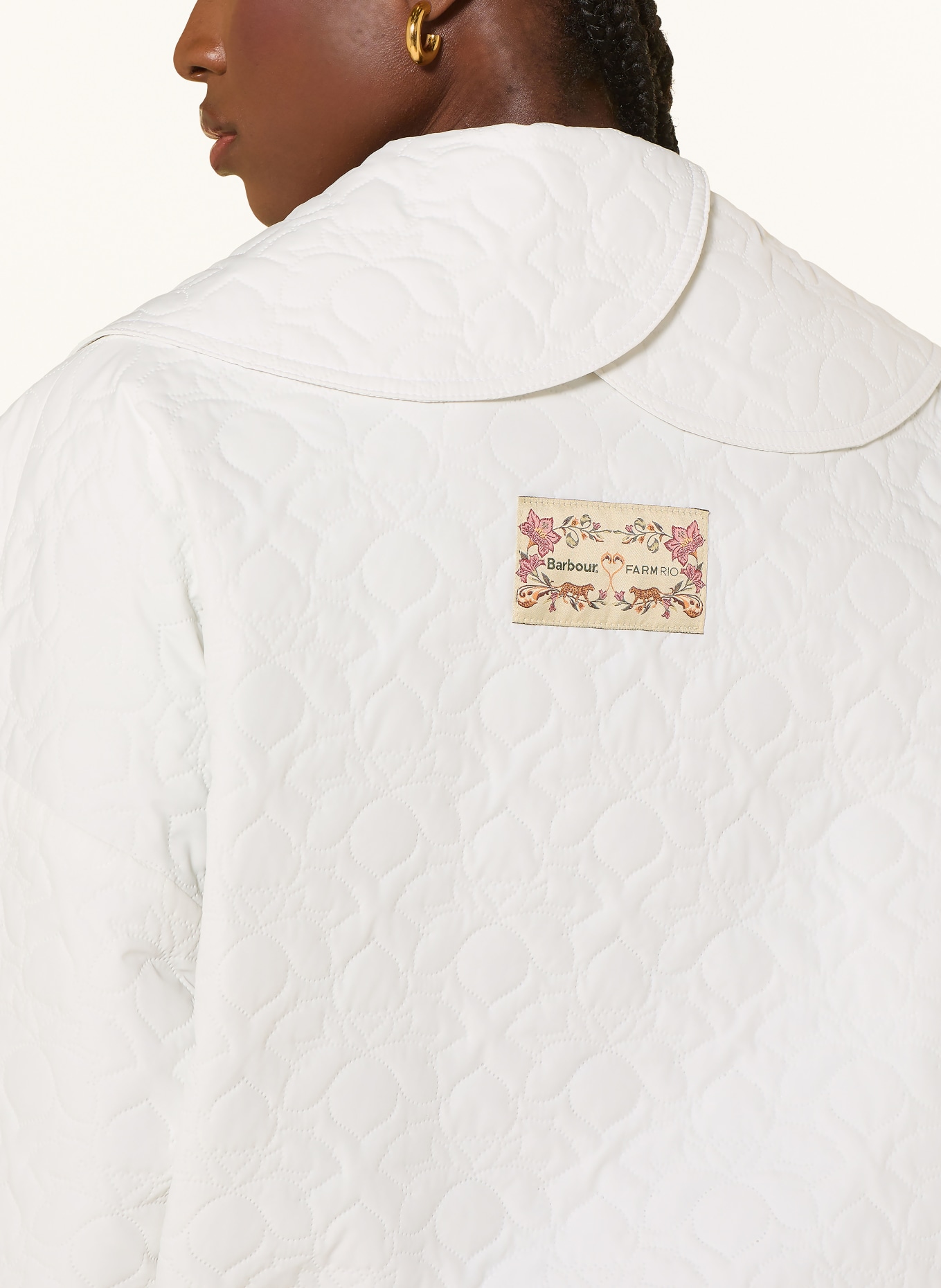 Barbour Quilted jacket: WHITE