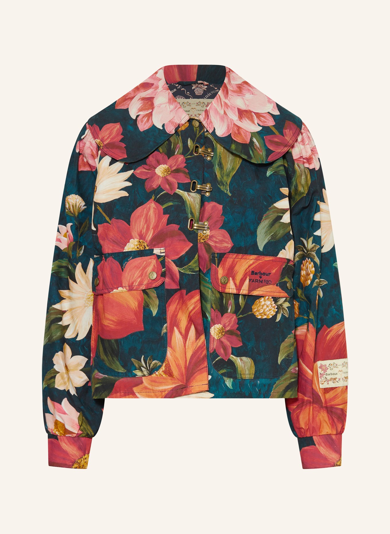 Barbour Jacket: TEAL / RED / GREEN