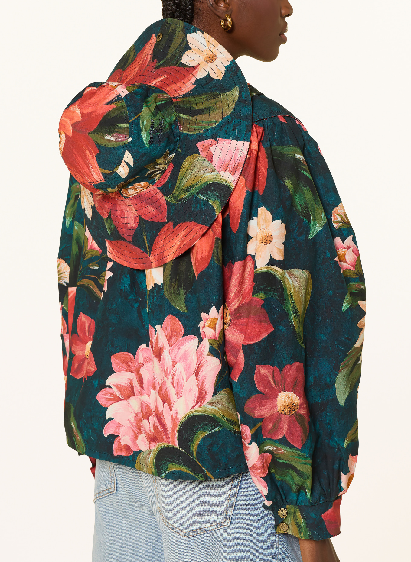 Barbour Jacket: TEAL / RED / GREEN