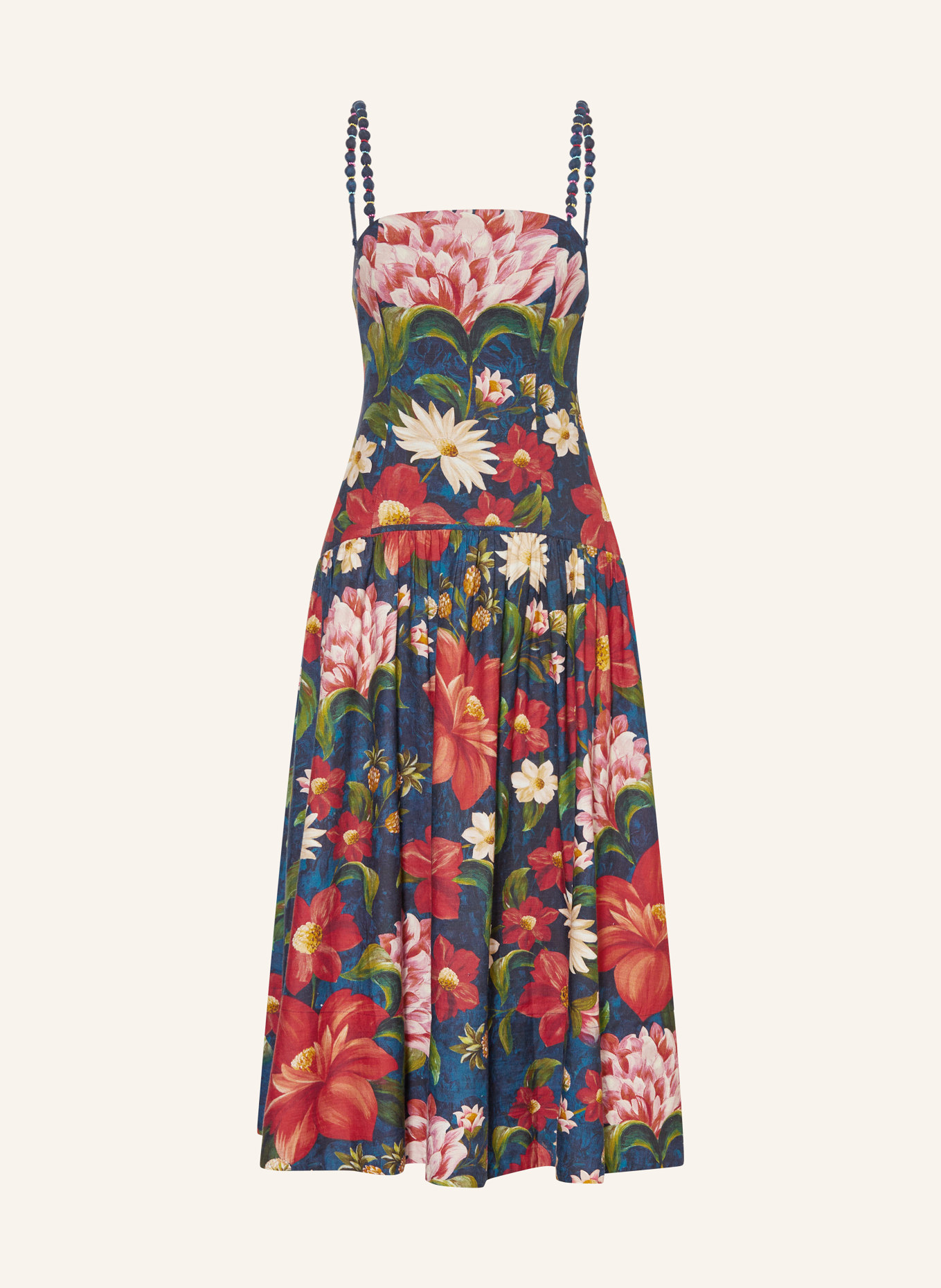 Barbour Jurk van linnen: DONKERBLAUW / ROOD / GROEN