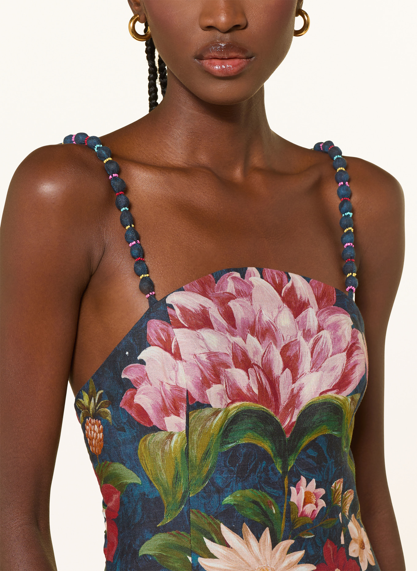 Barbour Jurk van linnen: DONKERBLAUW / ROOD / GROEN