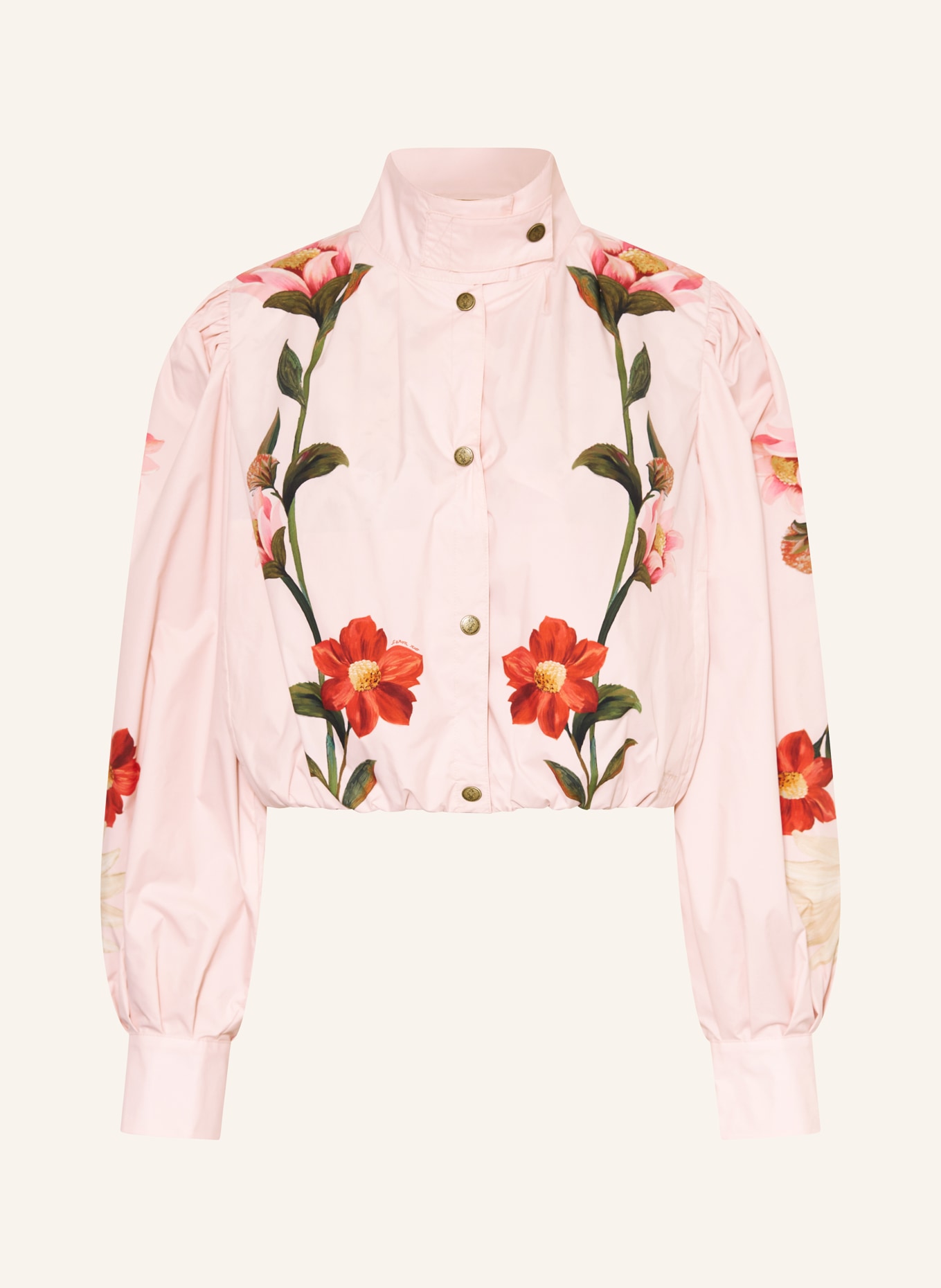 Barbour MADELENA Blouson: PINK / RED / GREEN