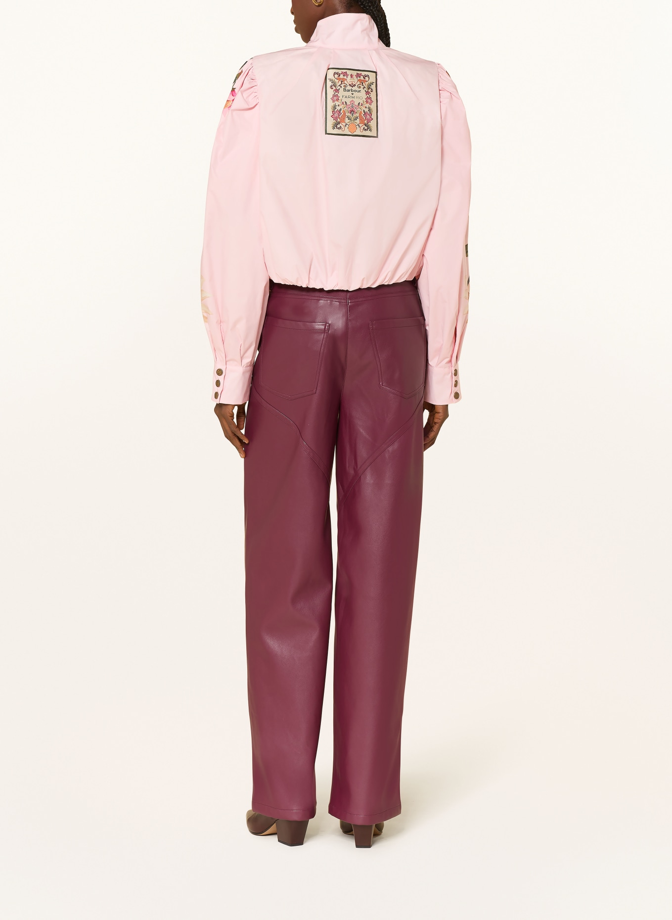 Barbour MADELENA Blouson: PINK / RED / GREEN