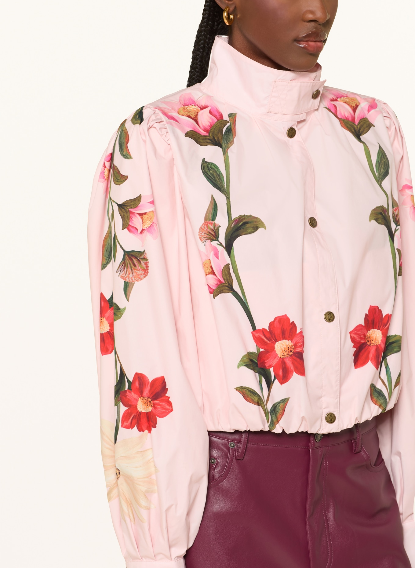 Barbour MADELENA Blouson: PINK / RED / GREEN