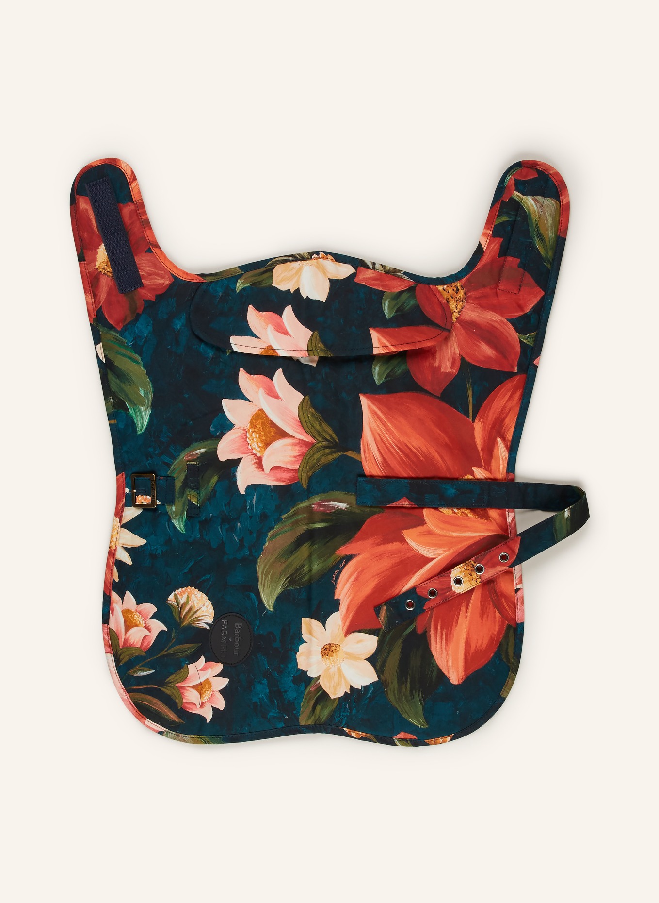 Barbour Dog coat: DARK GREEN / PINK / RED