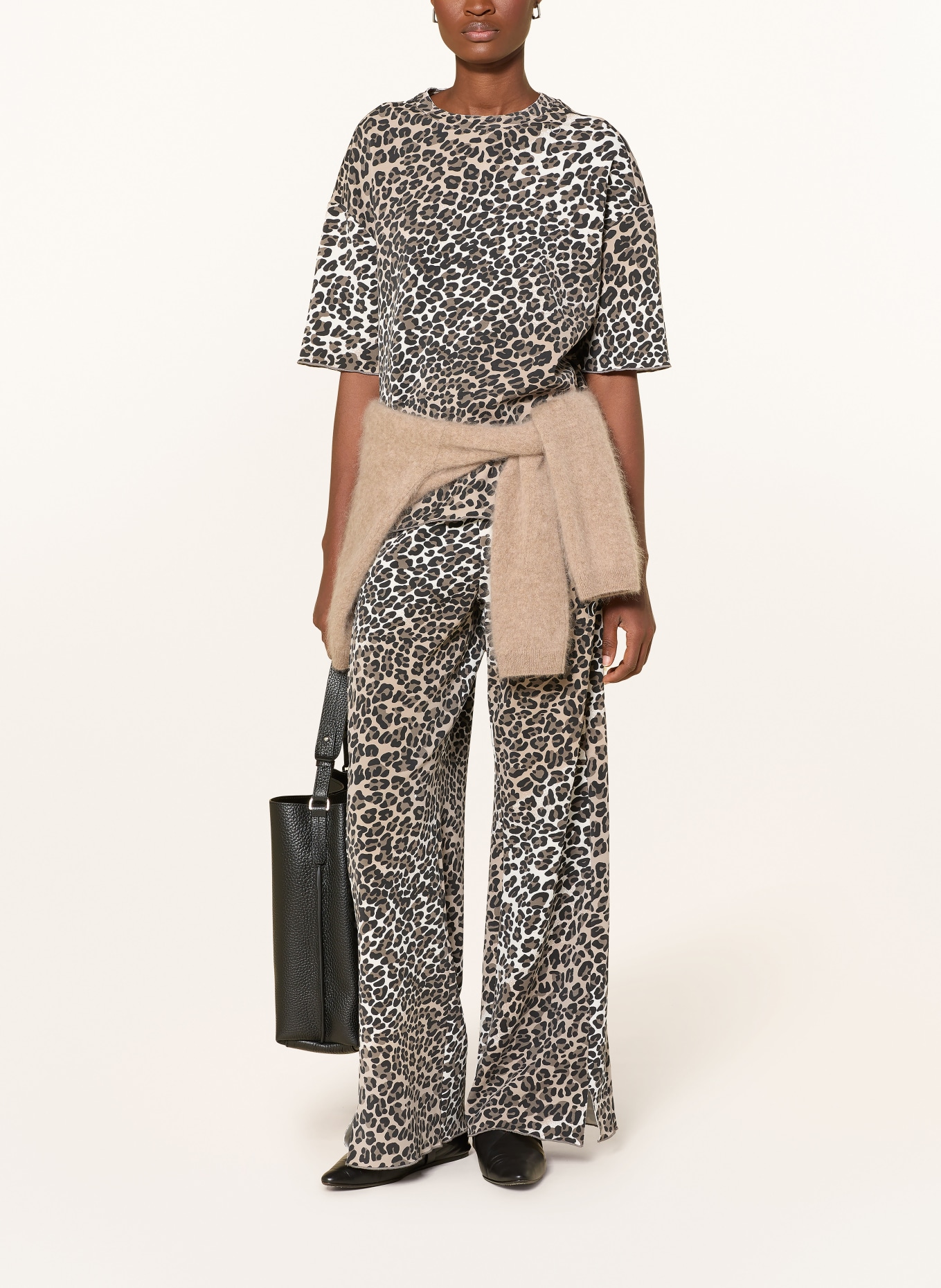 10DAYS Jogging-style pants: BEIGE / WHITE / BLACK