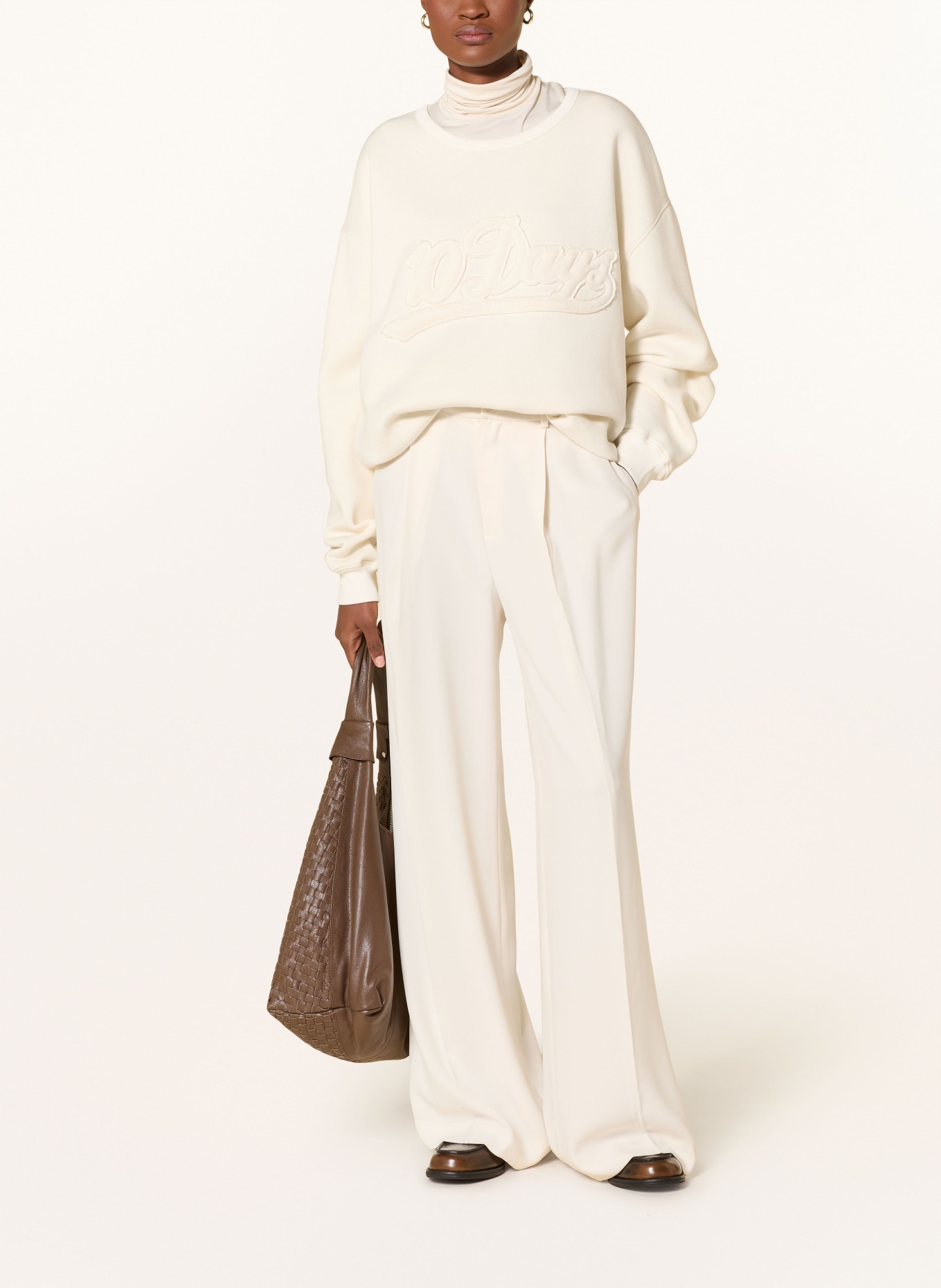 10DAYS Sweatshirt: ECRU