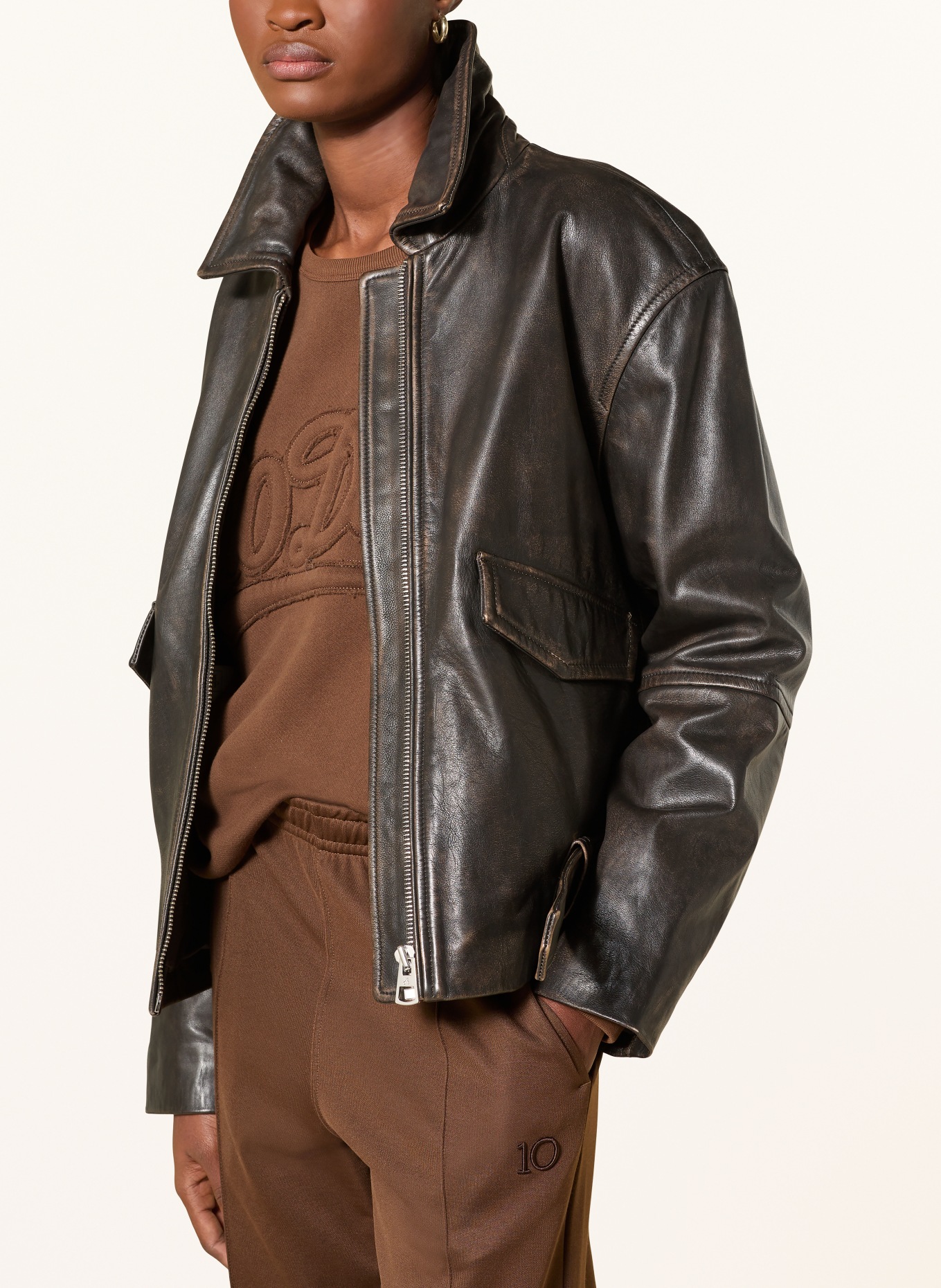 10DAYS Sweatshirt: DUNKELBRAUN