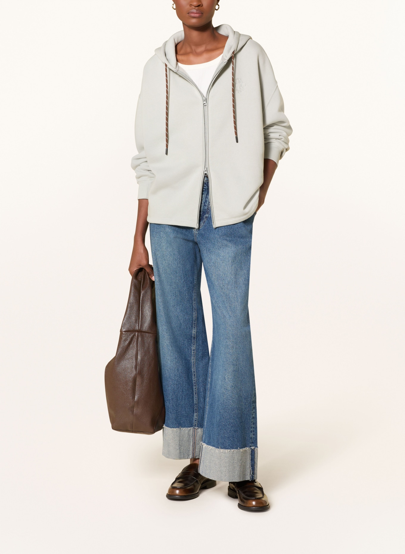 10DAYS sweatshirt jacket: LIGHT GREEN