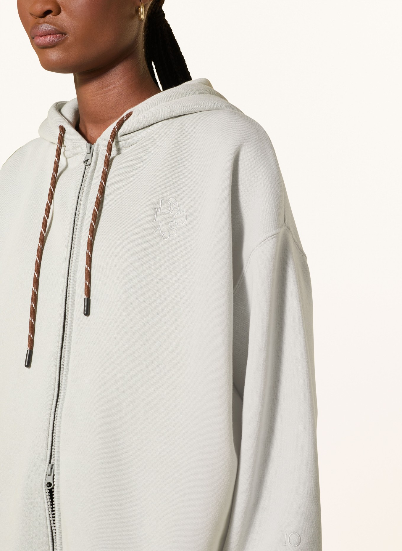 10DAYS sweatshirt jacket: LIGHT GREEN