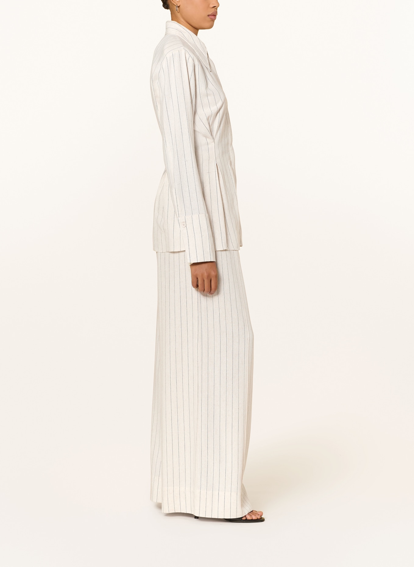 GESTUZ Marlenehose GZTASCHA: CREME / DUNKELBLAU