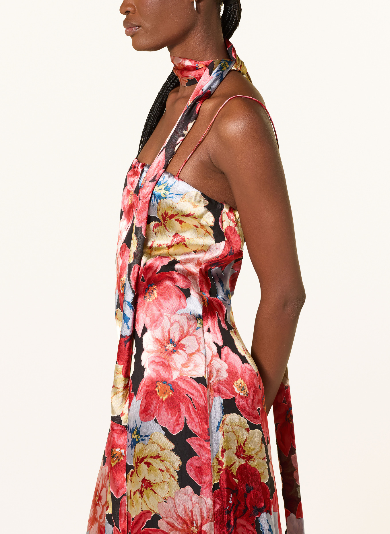 GESTUZ Robe GZSIGRIDA avec col amovible: ROUGE / BLEU CLAIR / NOIR