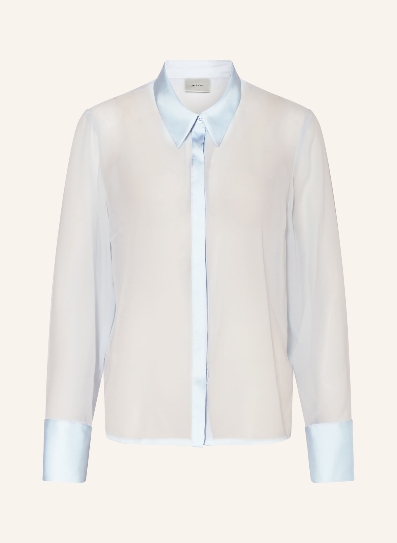 GESTUZ Košile GZCHIF s odnímatelnou kravatou: TMAVĚ MODRÁ