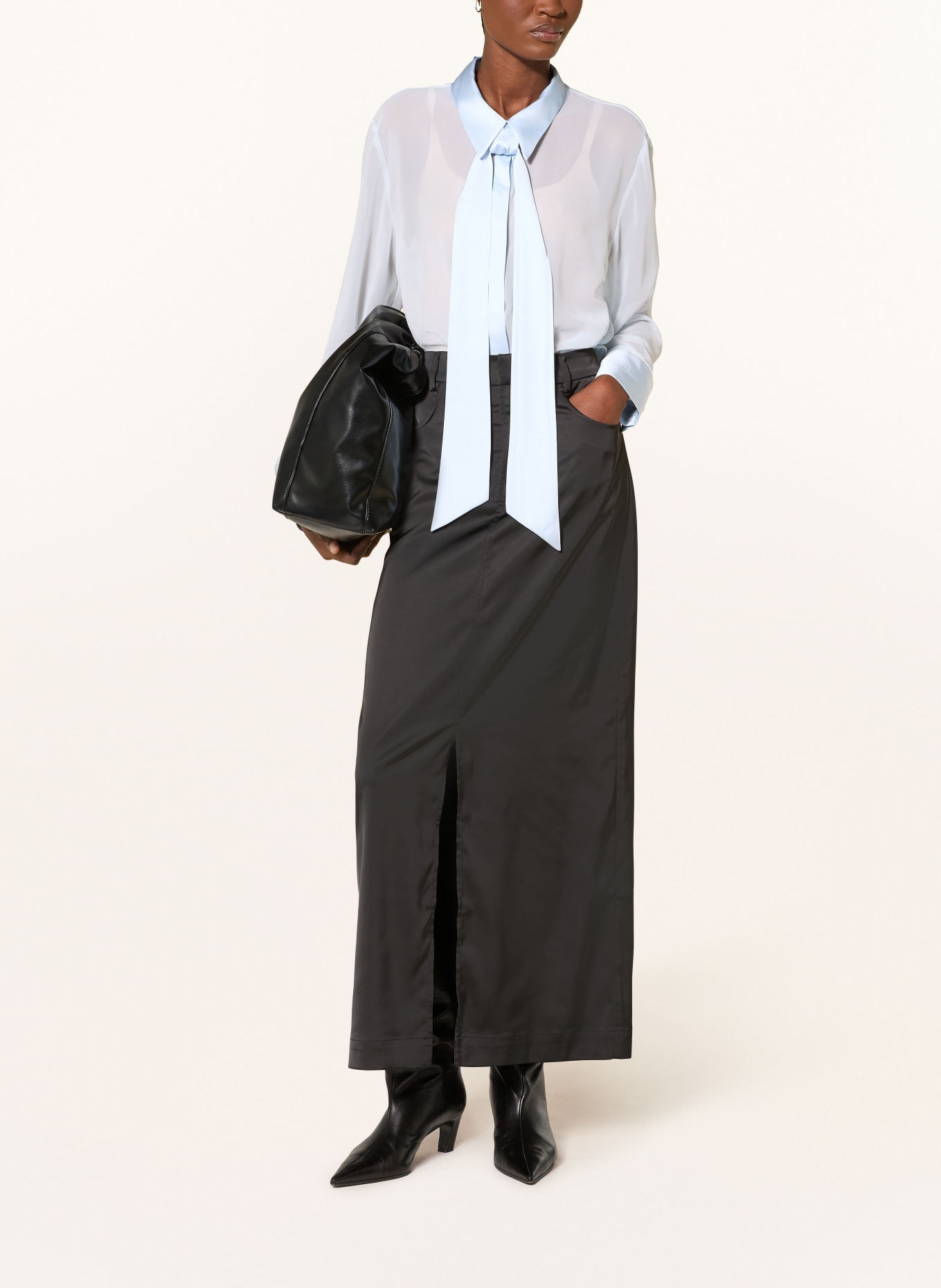 GESTUZ Košile GZCHIF s odnímatelnou kravatou: TMAVĚ MODRÁ