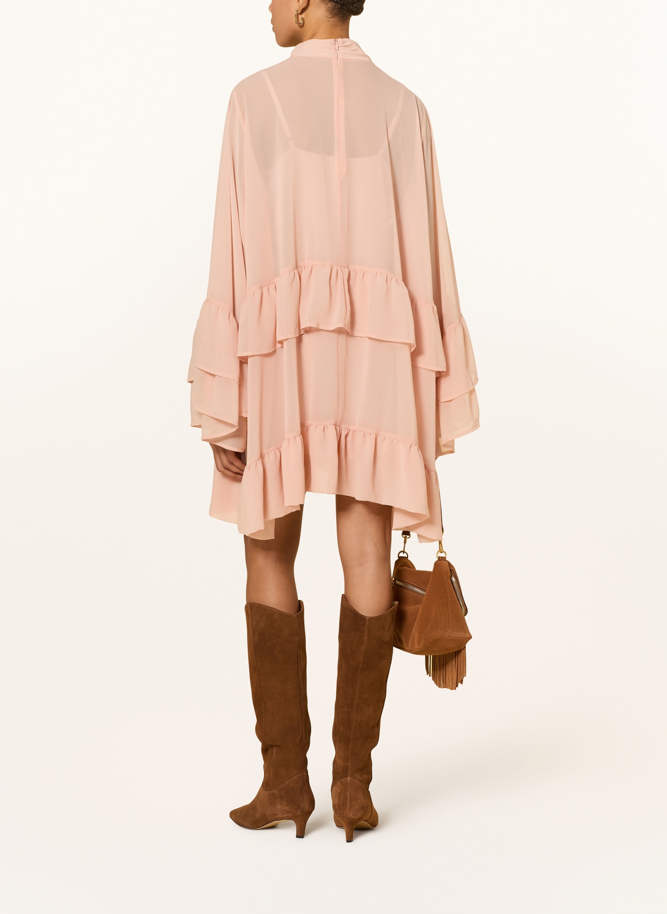 GESTUZ Kleid GZCHIFFANY mit Volants: ROSÉ