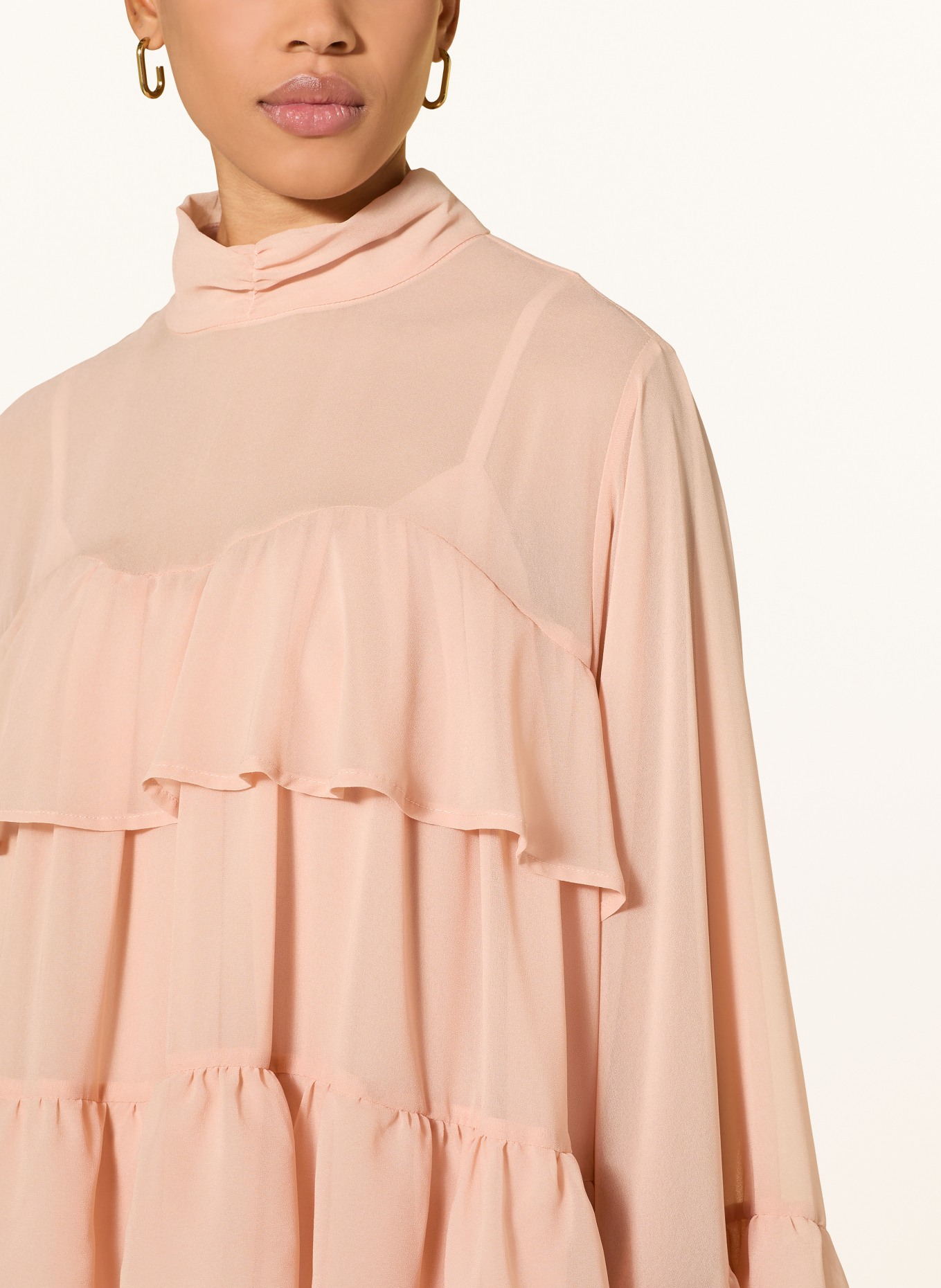 GESTUZ Kleid GZCHIFFANY mit Volants: ROSÉ