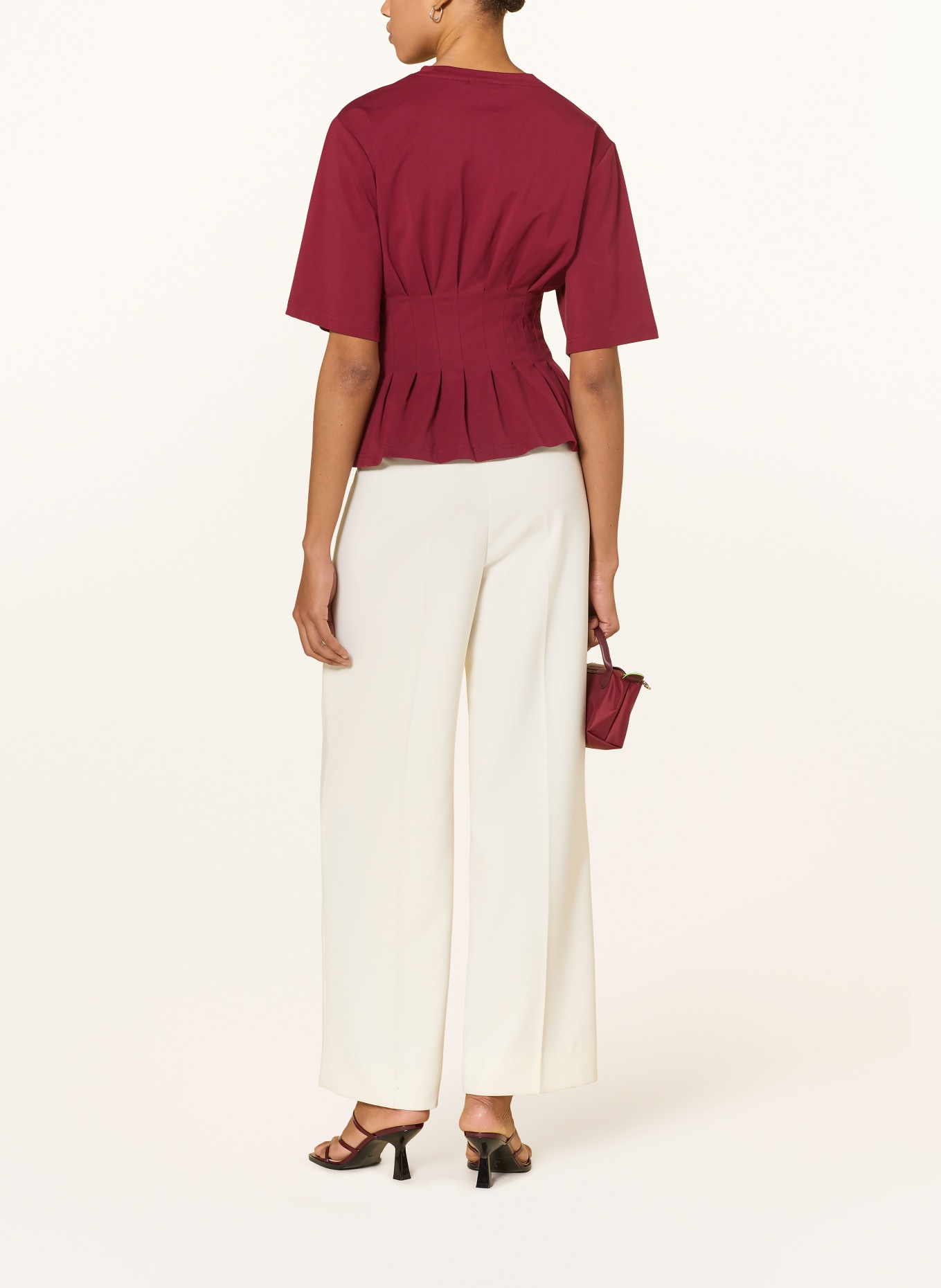 GESTUZ Blůza GZINEZ: TMAVĚ ČERVENÁ